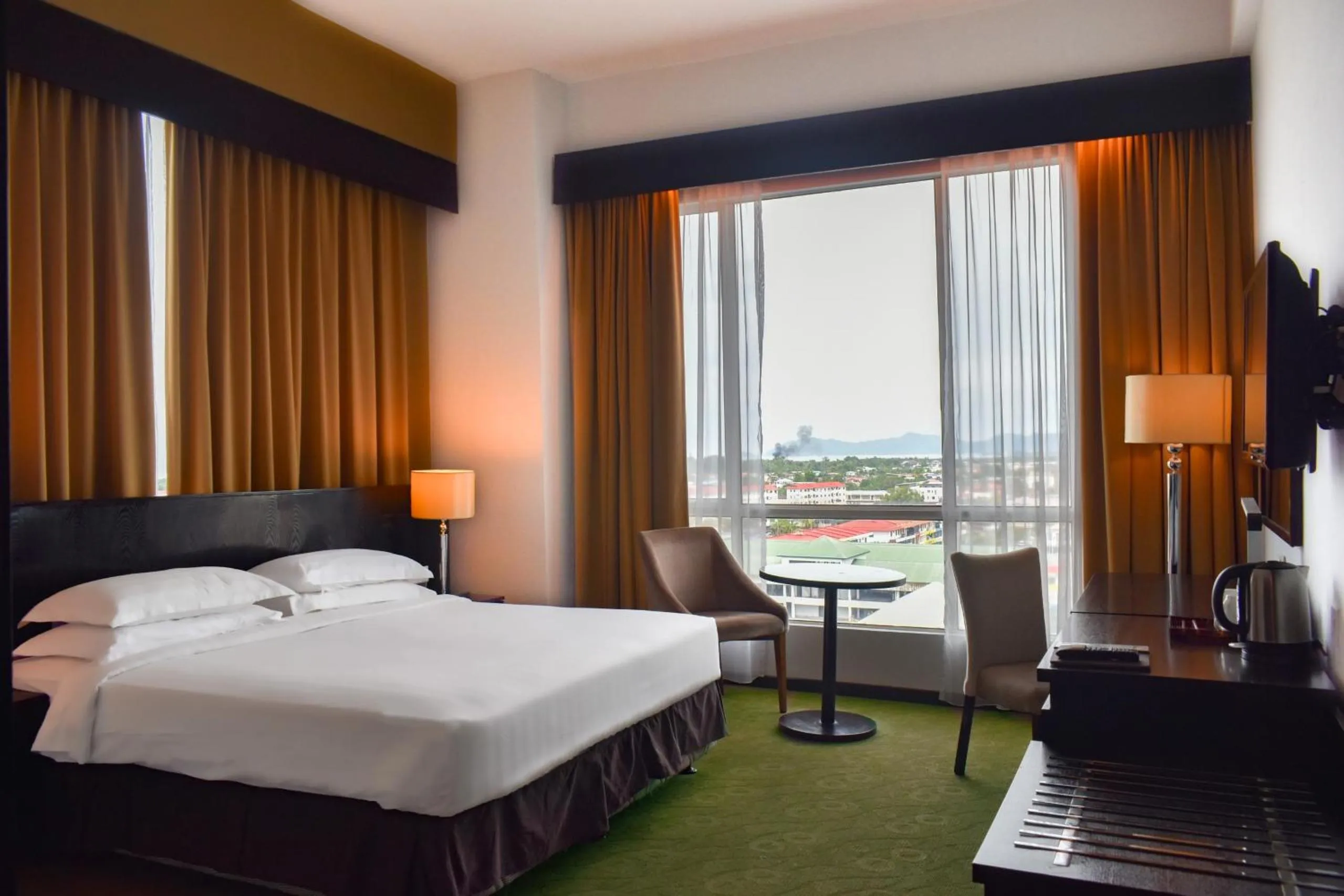 Bed in Pan Borneo Hotel Kota Kinabalu