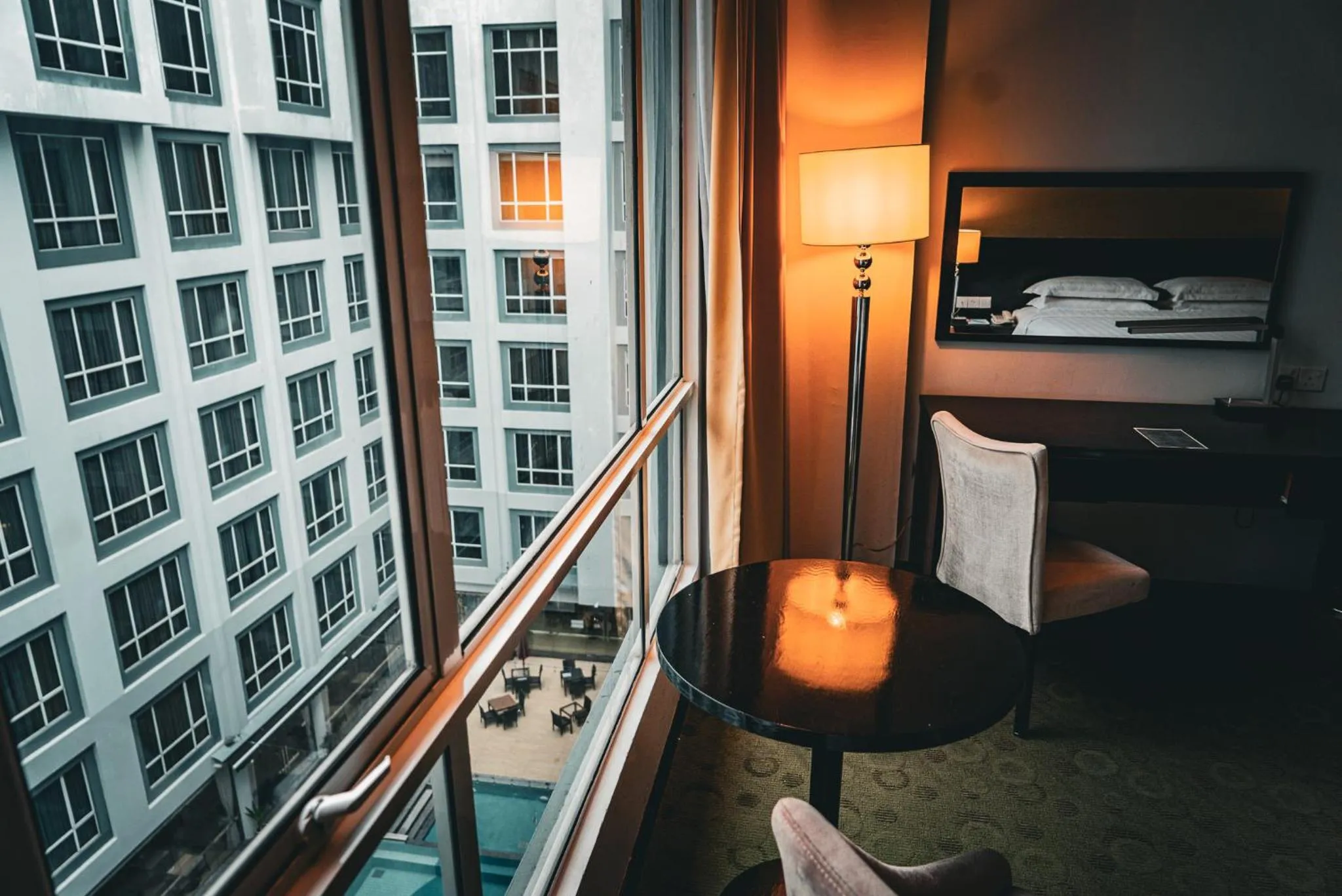 Seating area, Bed in Pan Borneo Hotel Kota Kinabalu