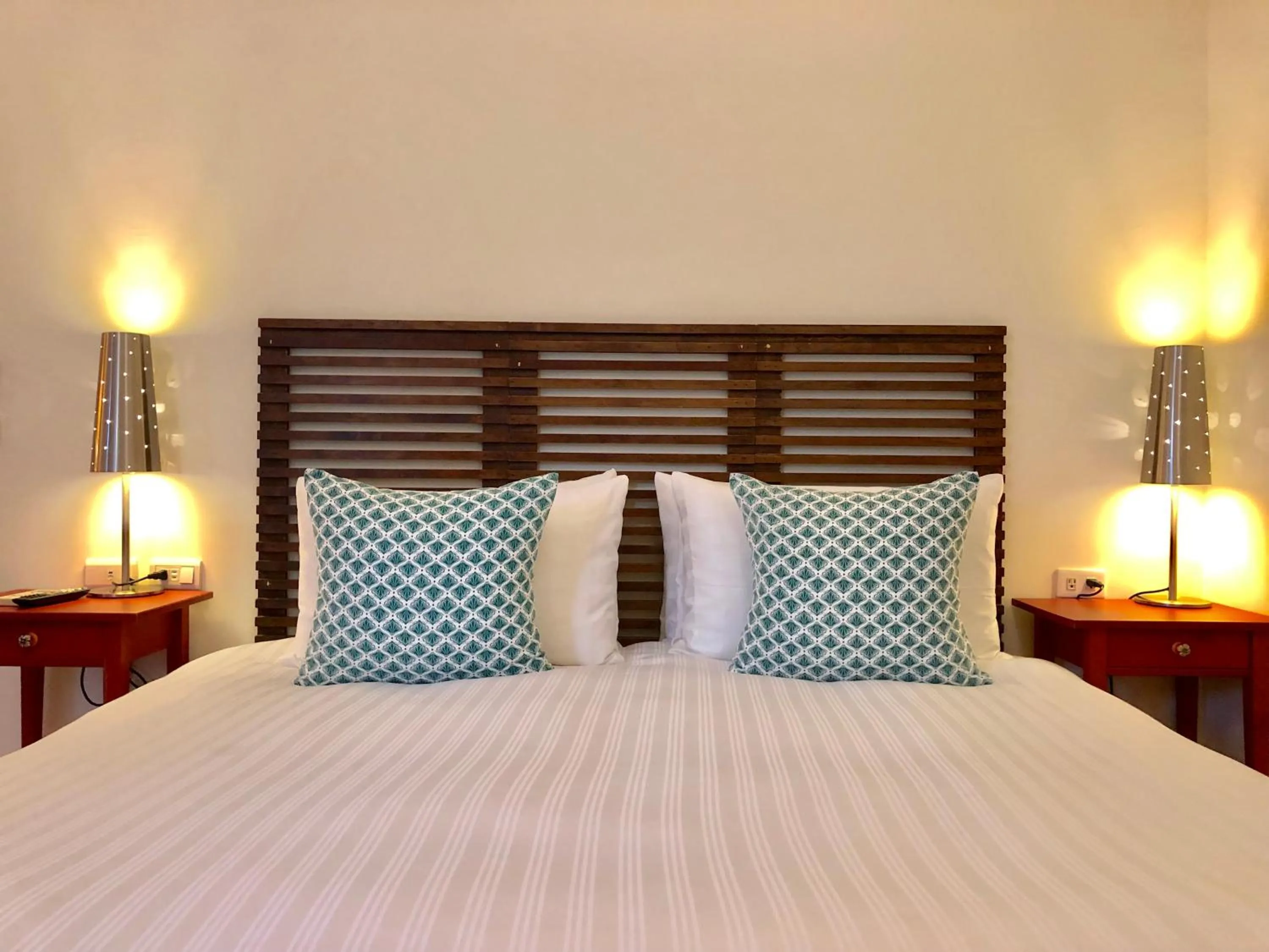 Decorative detail, Bed in SpoonDrift Hostal Kenting