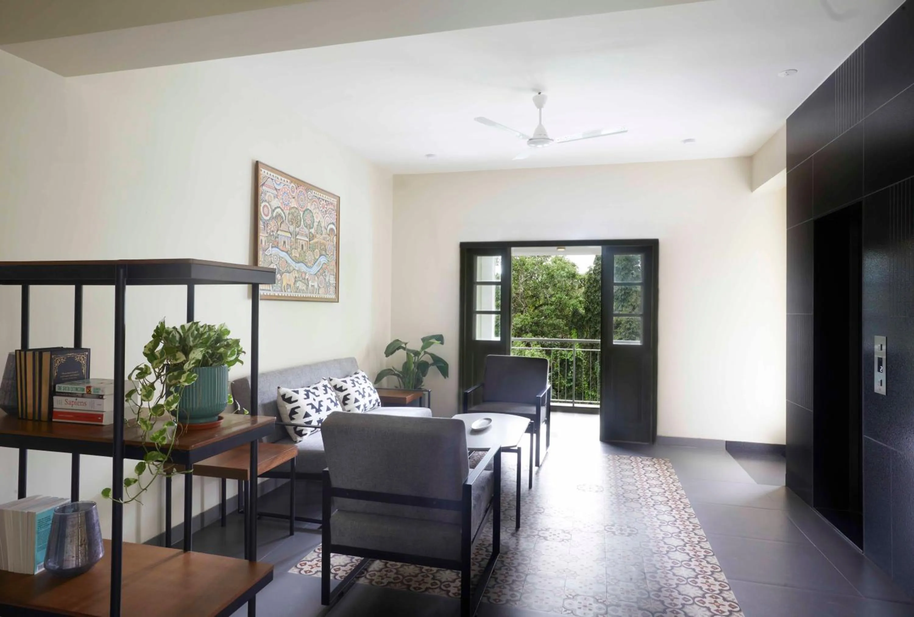 Patio in Radha House Siolim A Boutique Hotel