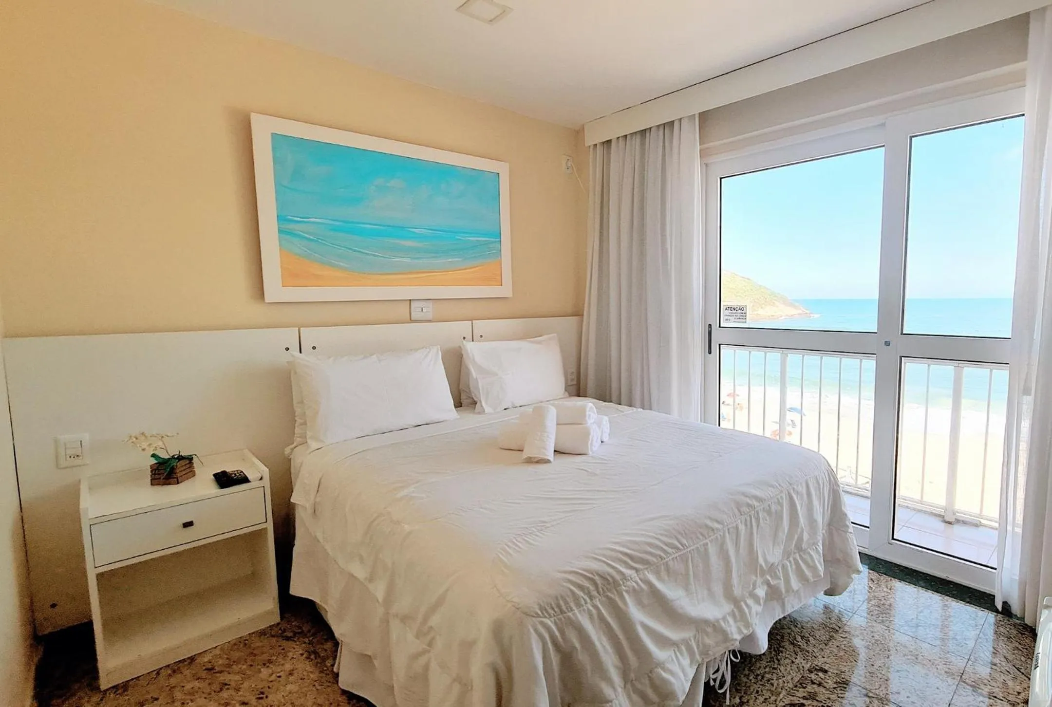 Bed in KS Beach Hotel