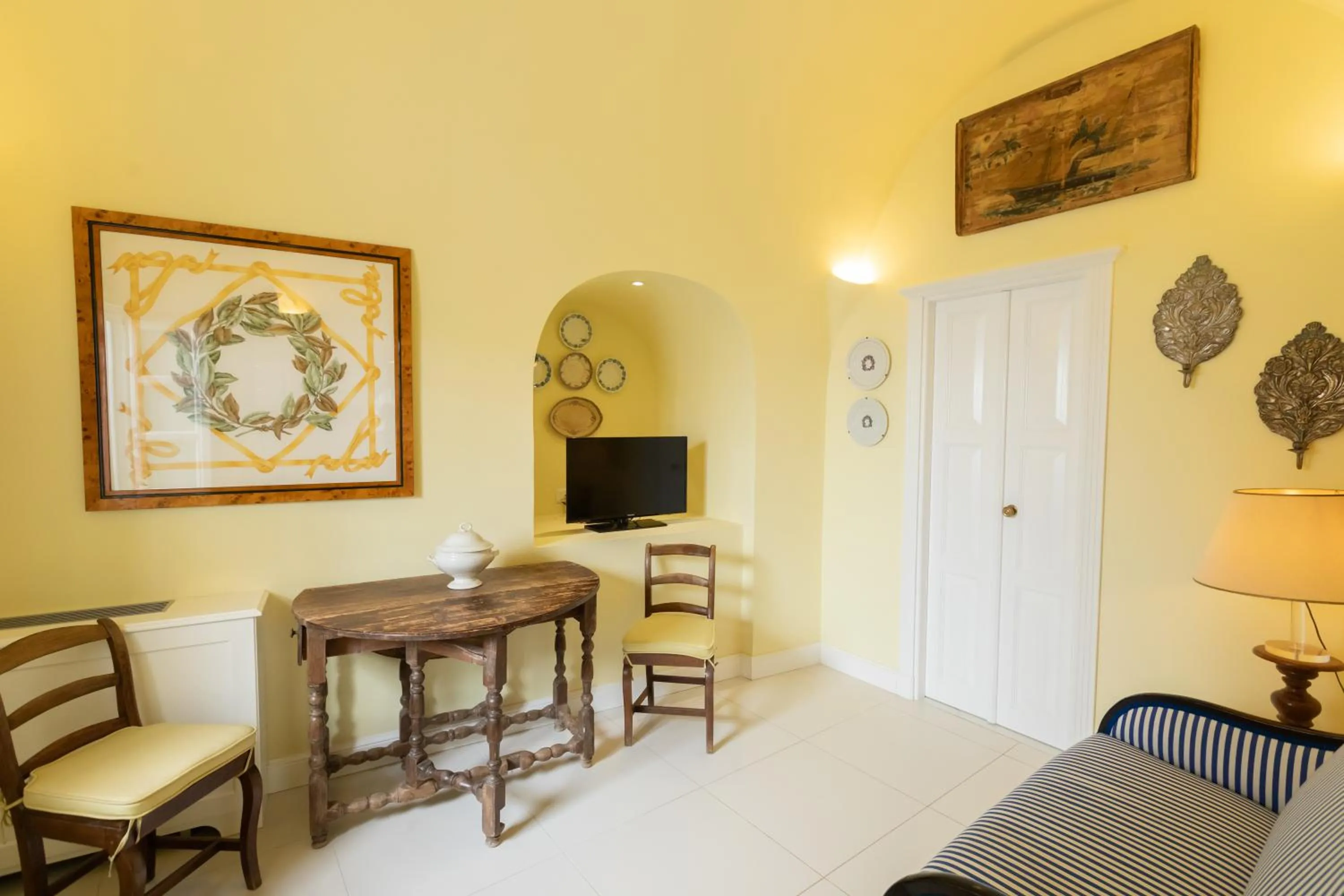 Seating area in The Tsitouras Collection