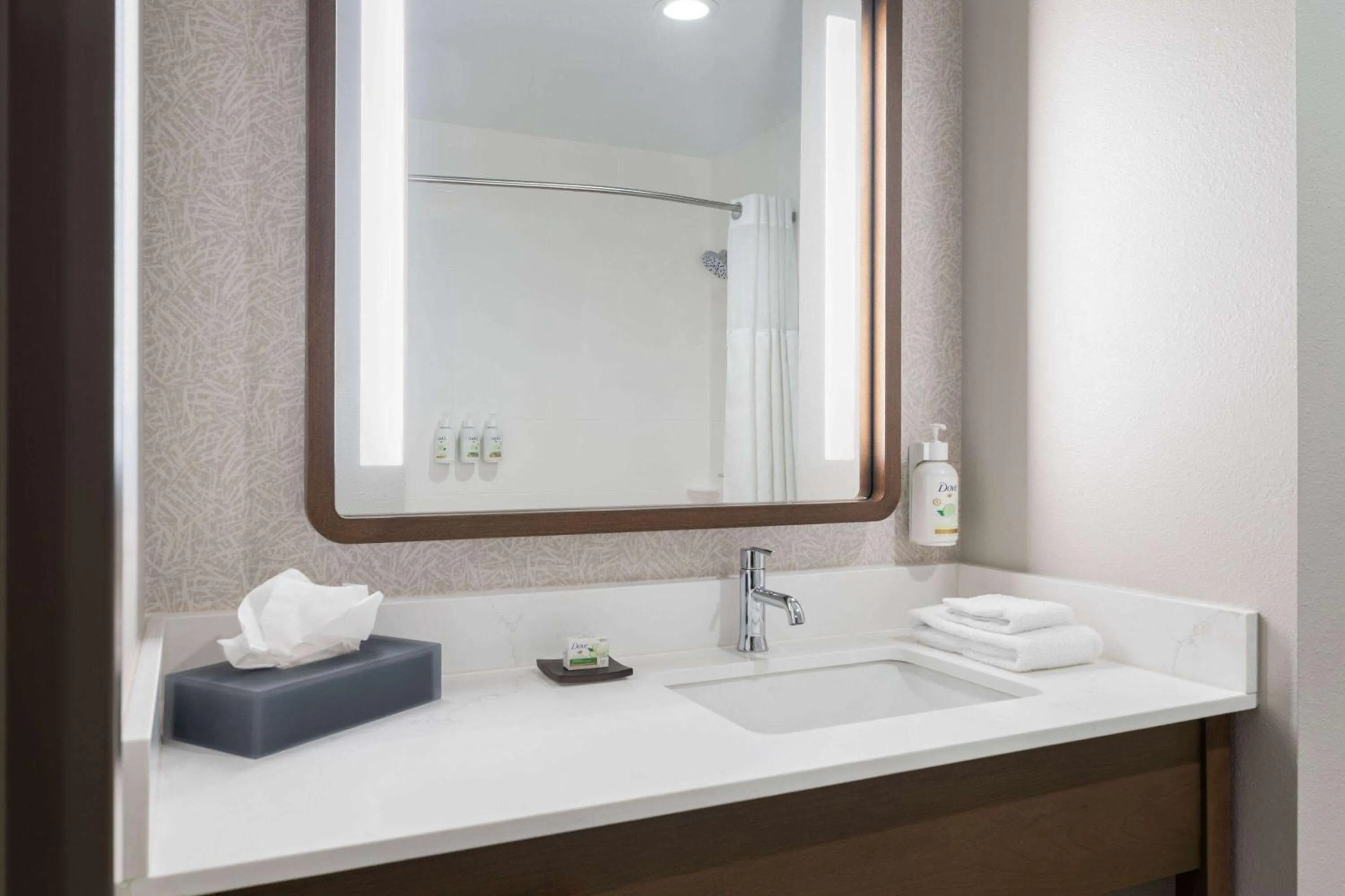 Bathroom in La Quinta Inn and Suites by Wyndham Lincoln