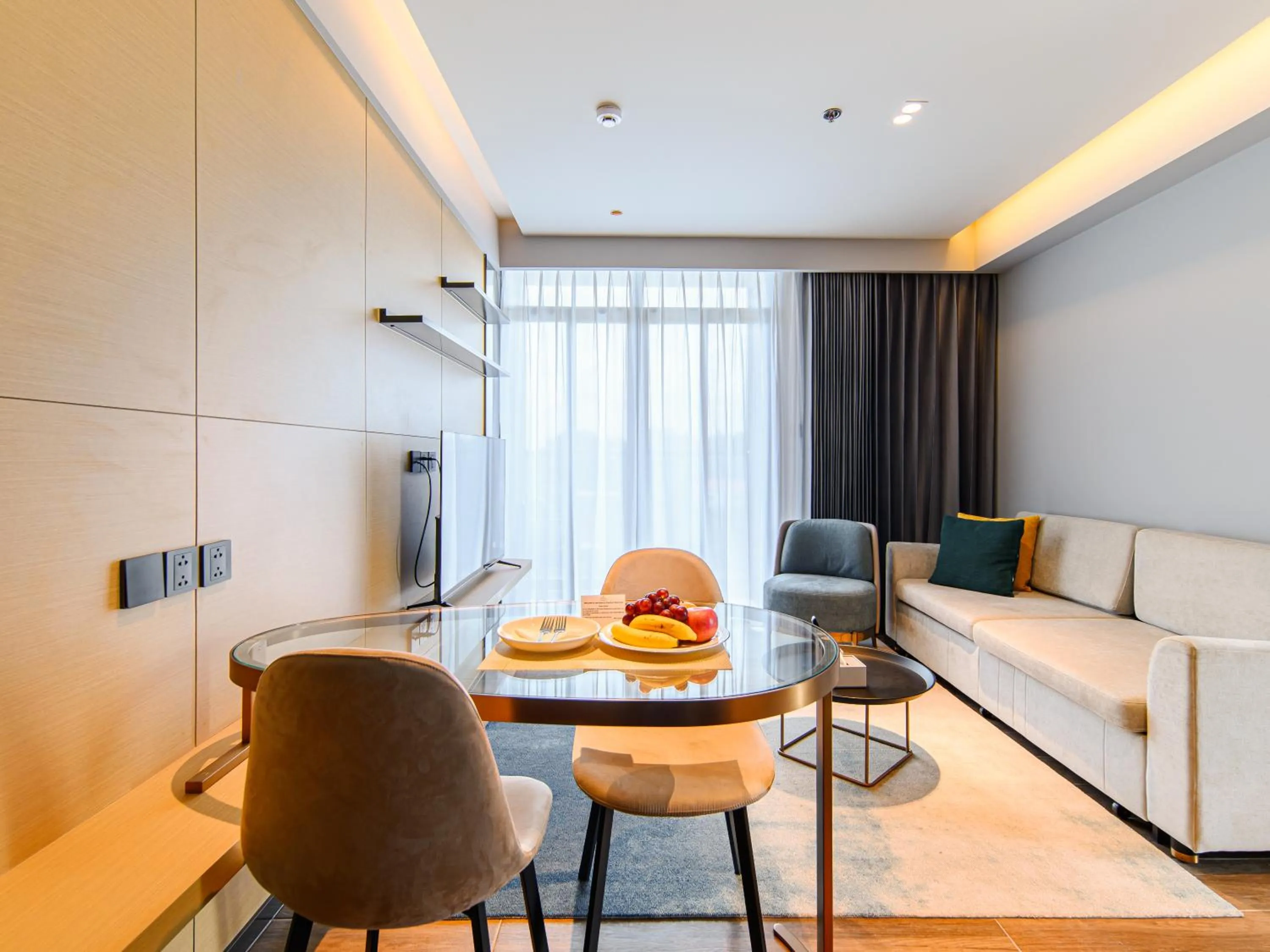 Living room in Beverly Mountain Bay, Trademark Collection by Wyndham