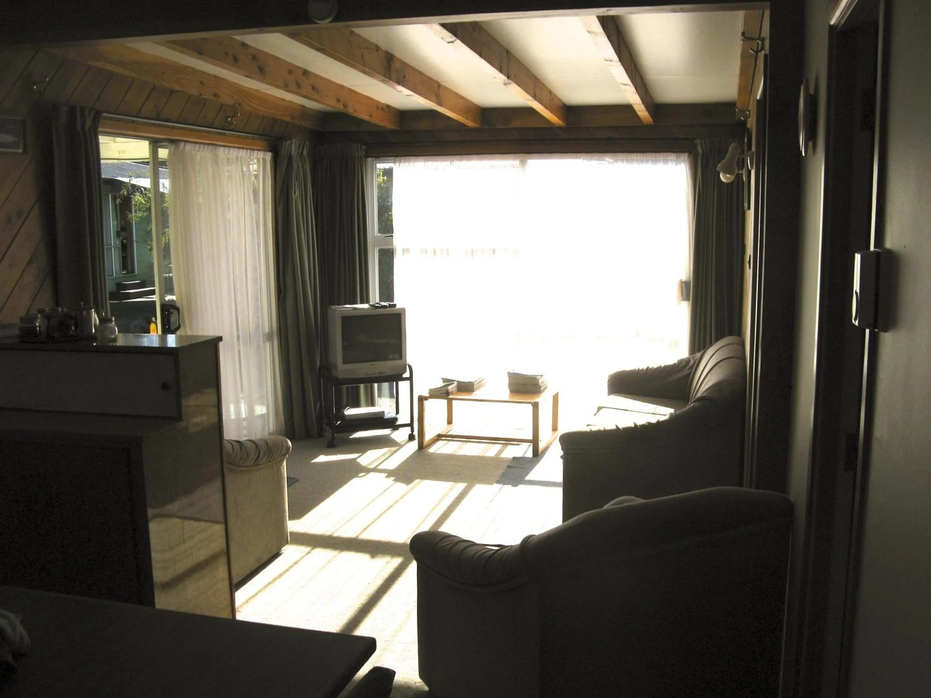 Living room in Tongariro River Motel