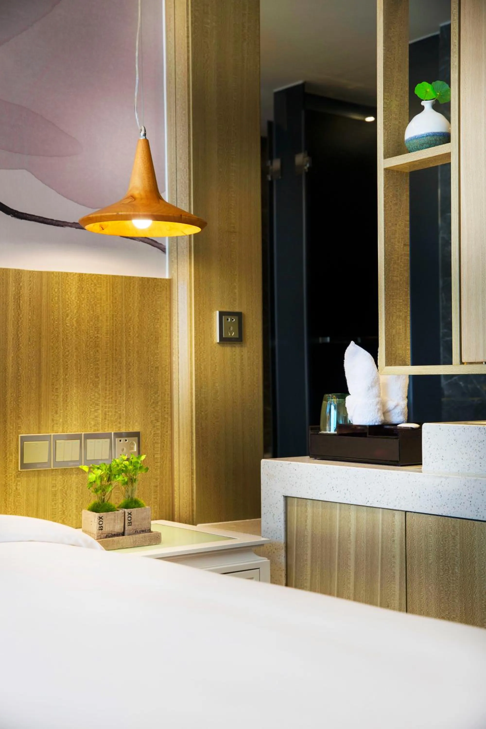 Bed in Paco Hotel Tianpingjia Metro Guangzhou