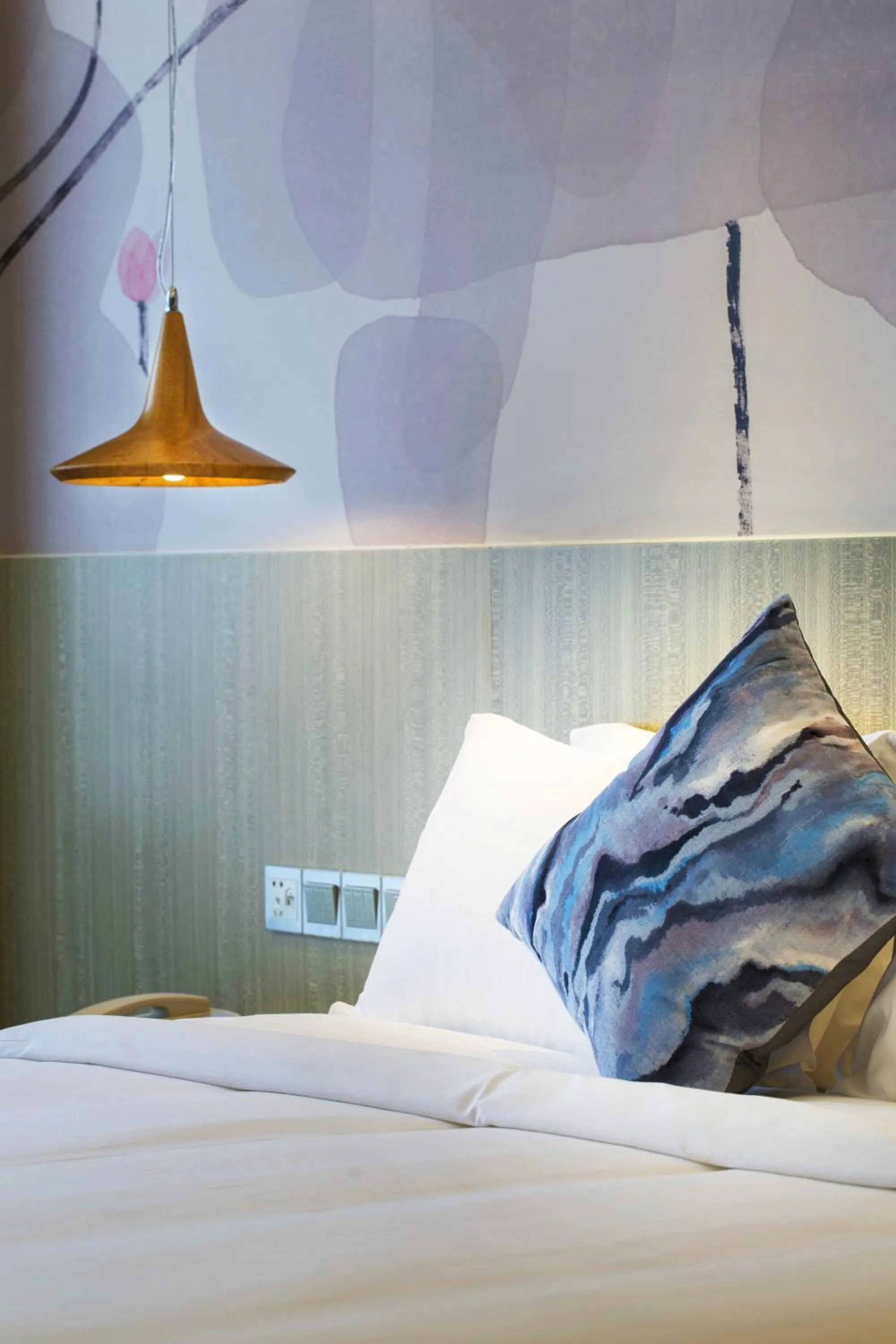 Decorative detail, Bed in Paco Hotel Tianpingjia Metro Guangzhou