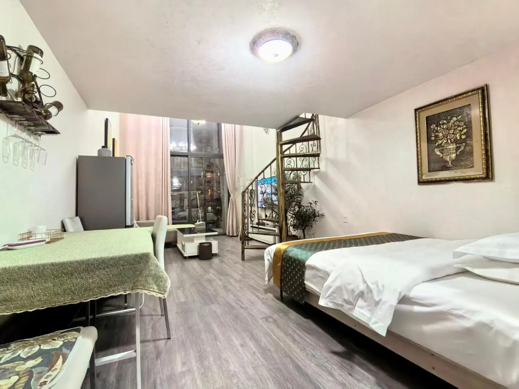 Bed in Meiru Apartment Hotel Guangzhou Bolin Apartment