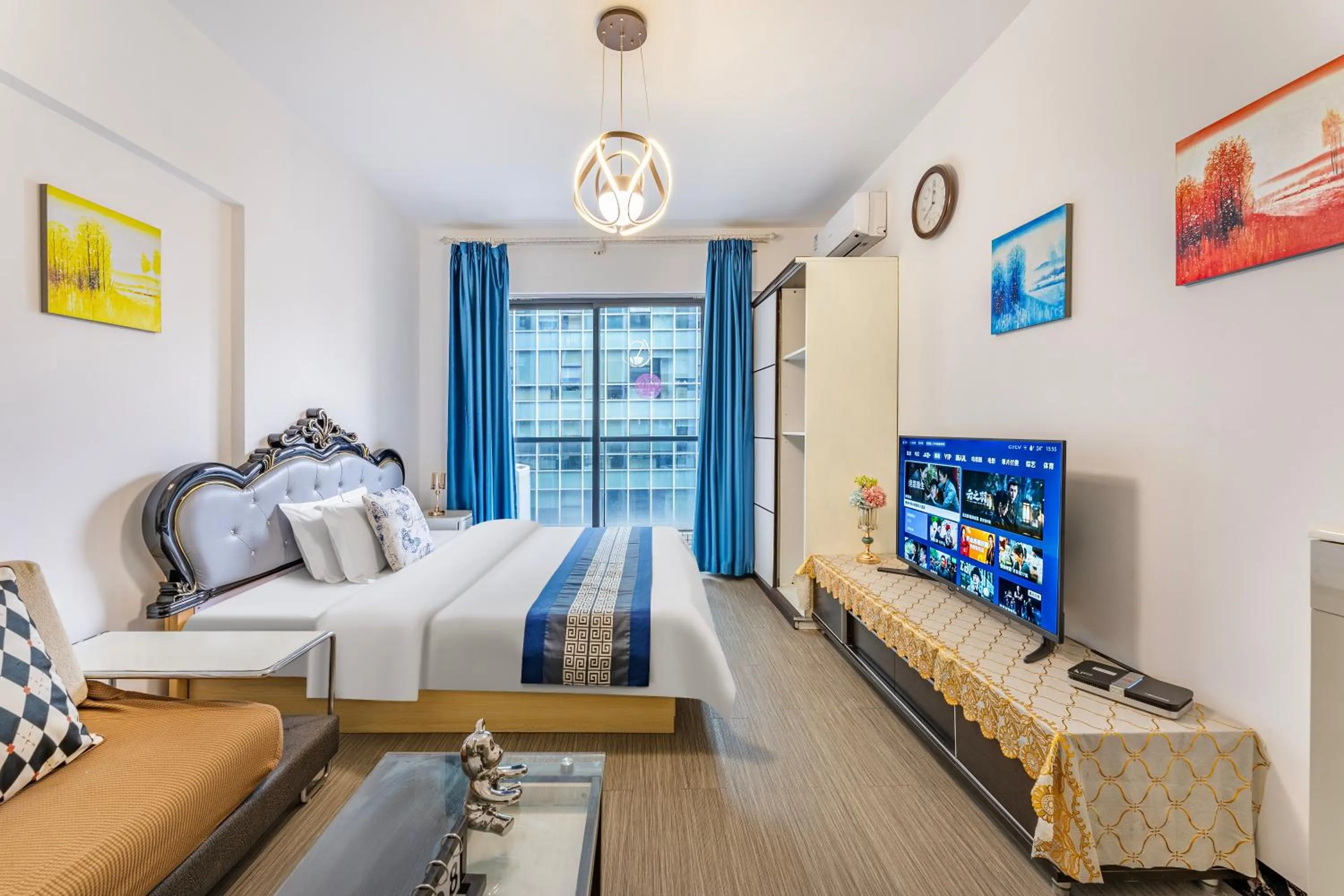 Photo of the whole room, Bed in Meiru Apartment Hotel Guangzhou Bolin Apartment