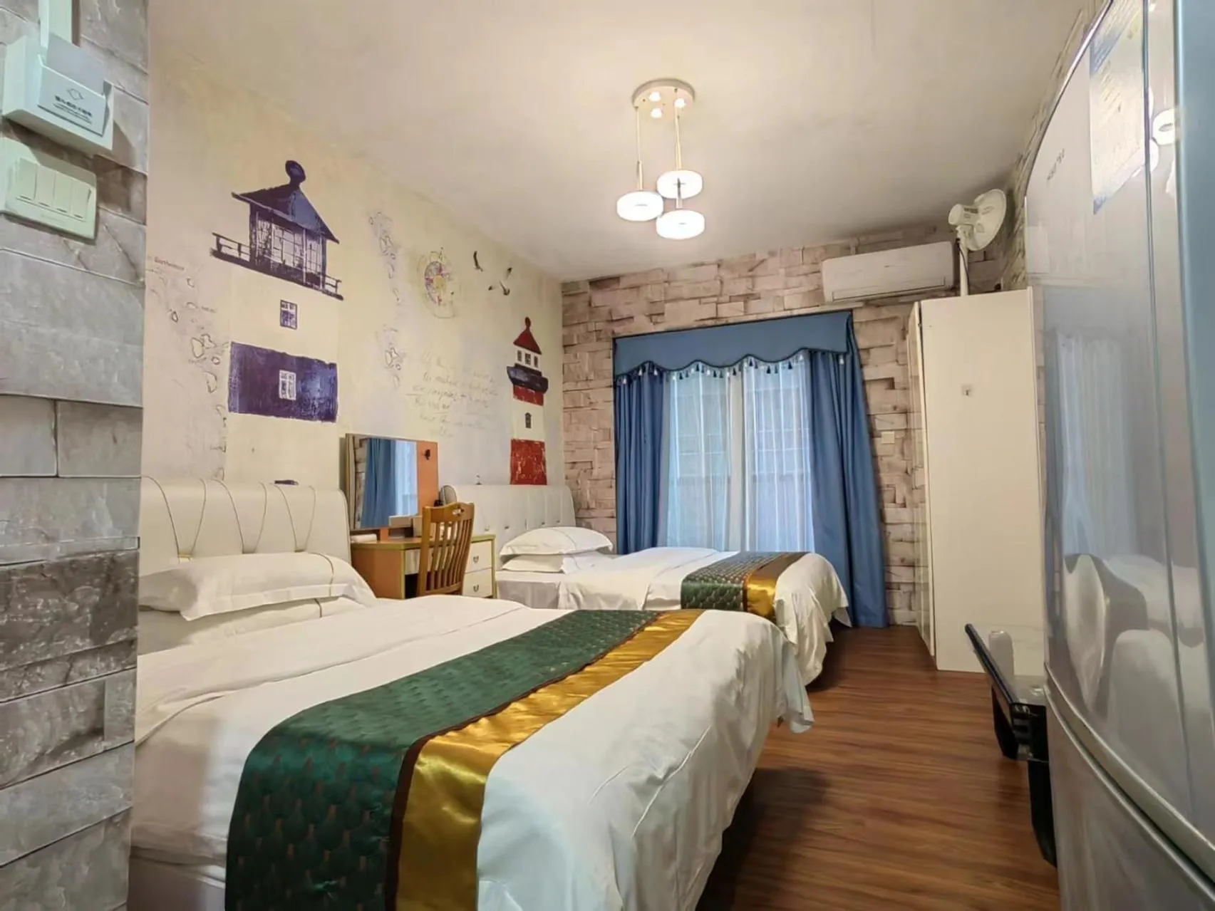 Photo of the whole room, Bed in Meiru Apartment Hotel Guangzhou Bolin Apartment