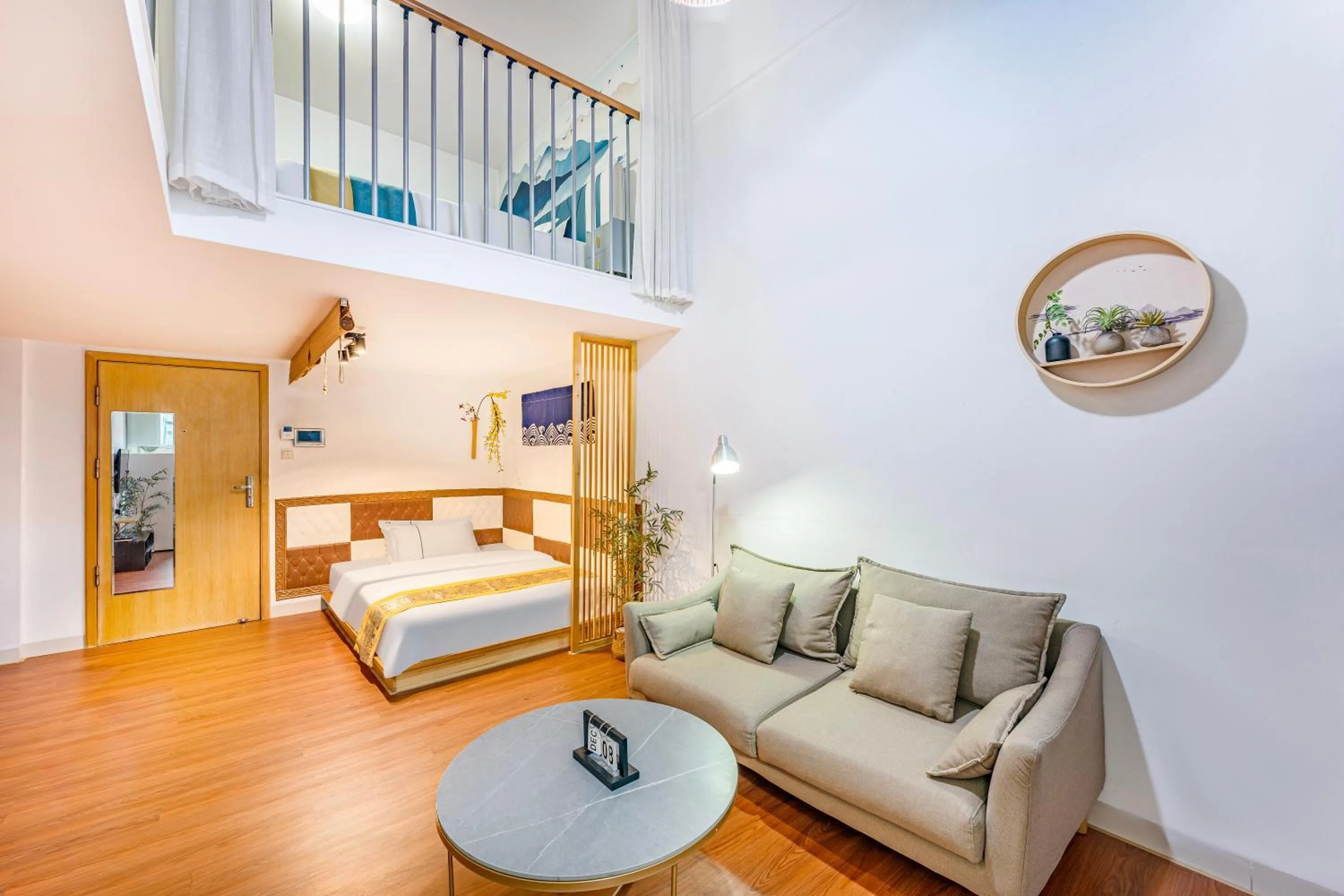 Photo of the whole room, Bed in Meiru Apartment Hotel Guangzhou Bolin Apartment