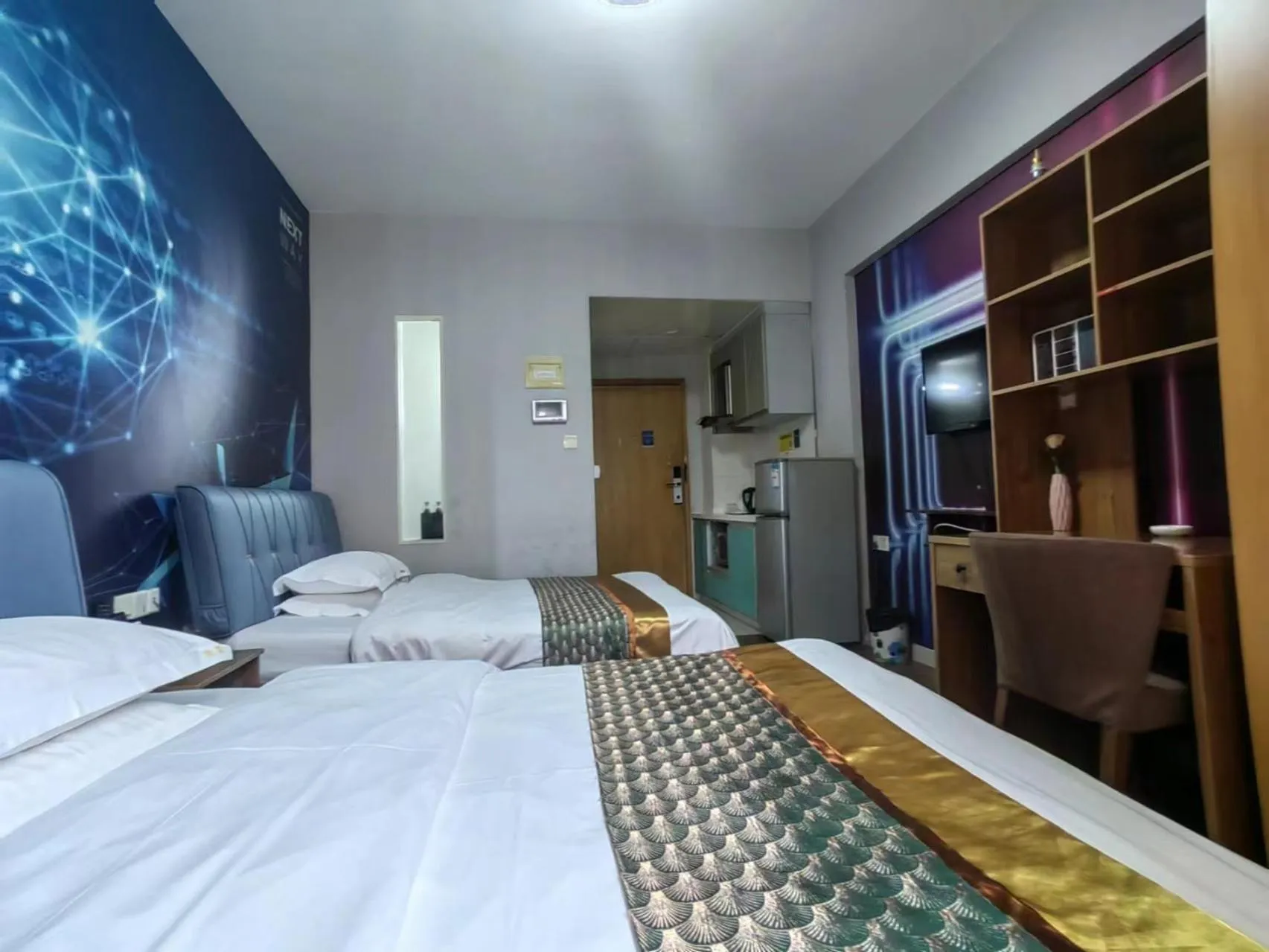Photo of the whole room, Bed in Meiru Apartment Hotel Guangzhou Bolin Apartment