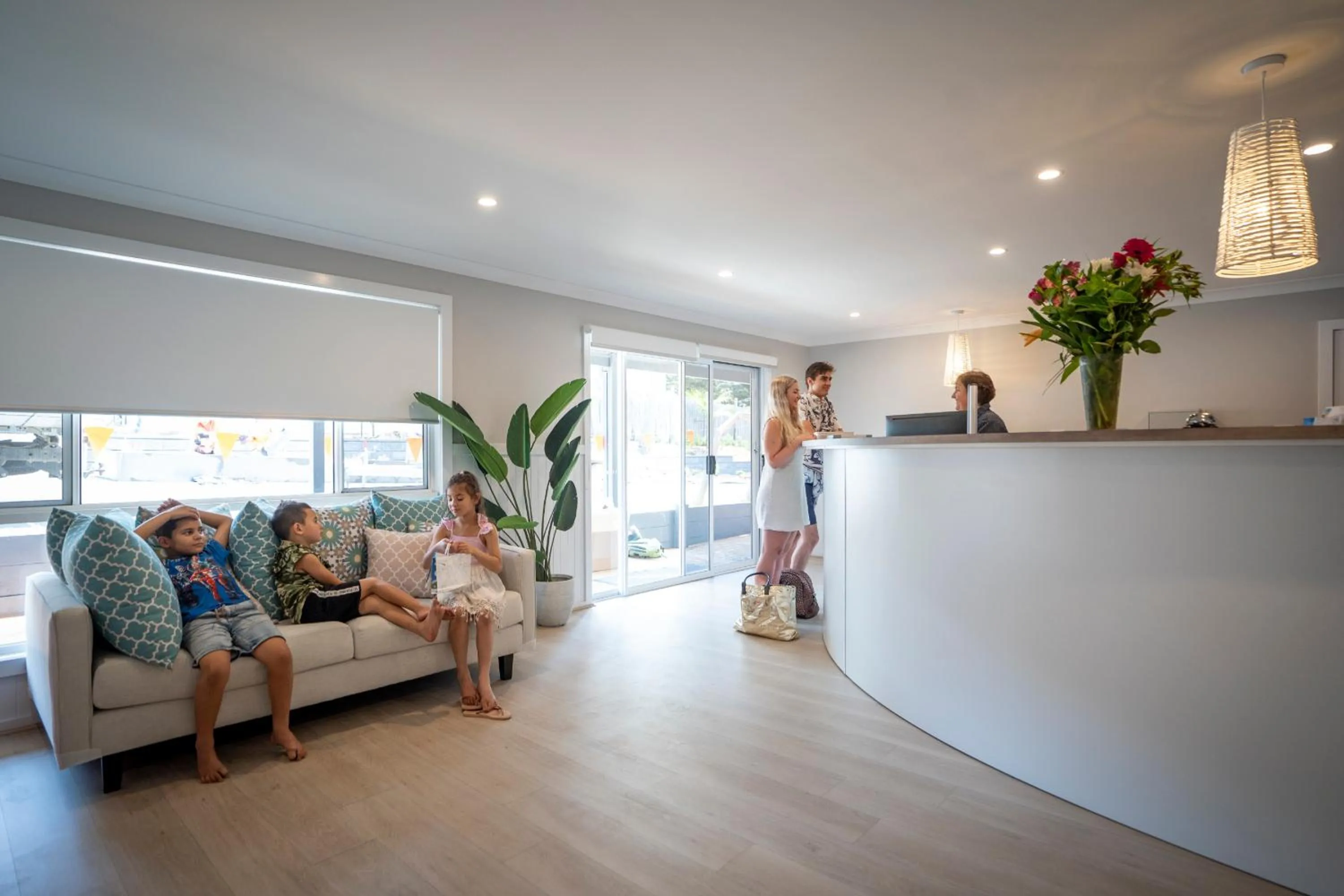 Property building in Surf Beach Holiday Park