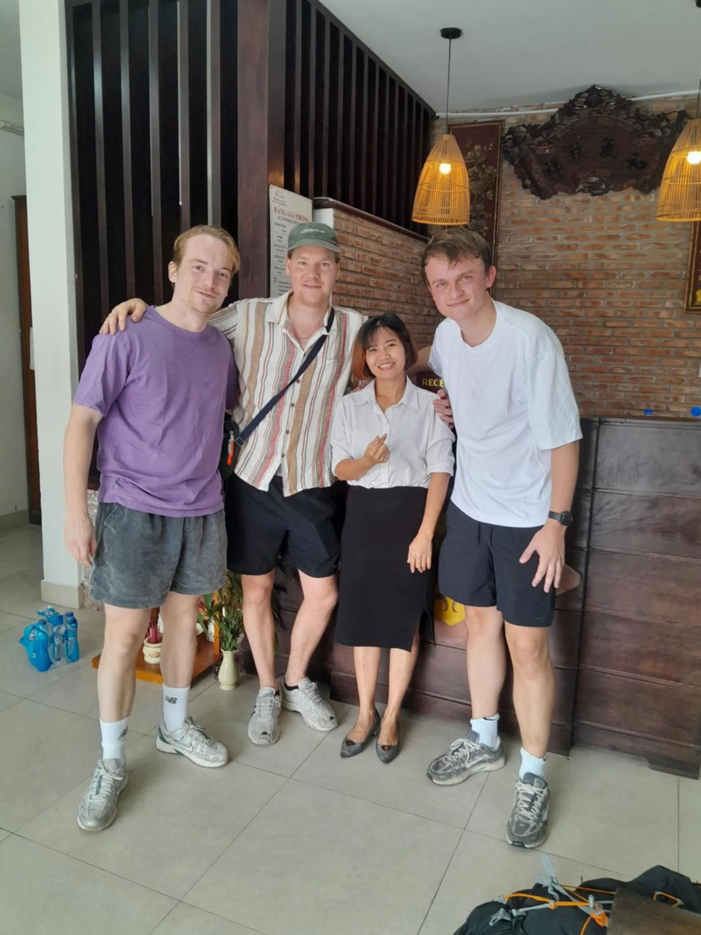 group of guests in B'Lan Riverside Villa