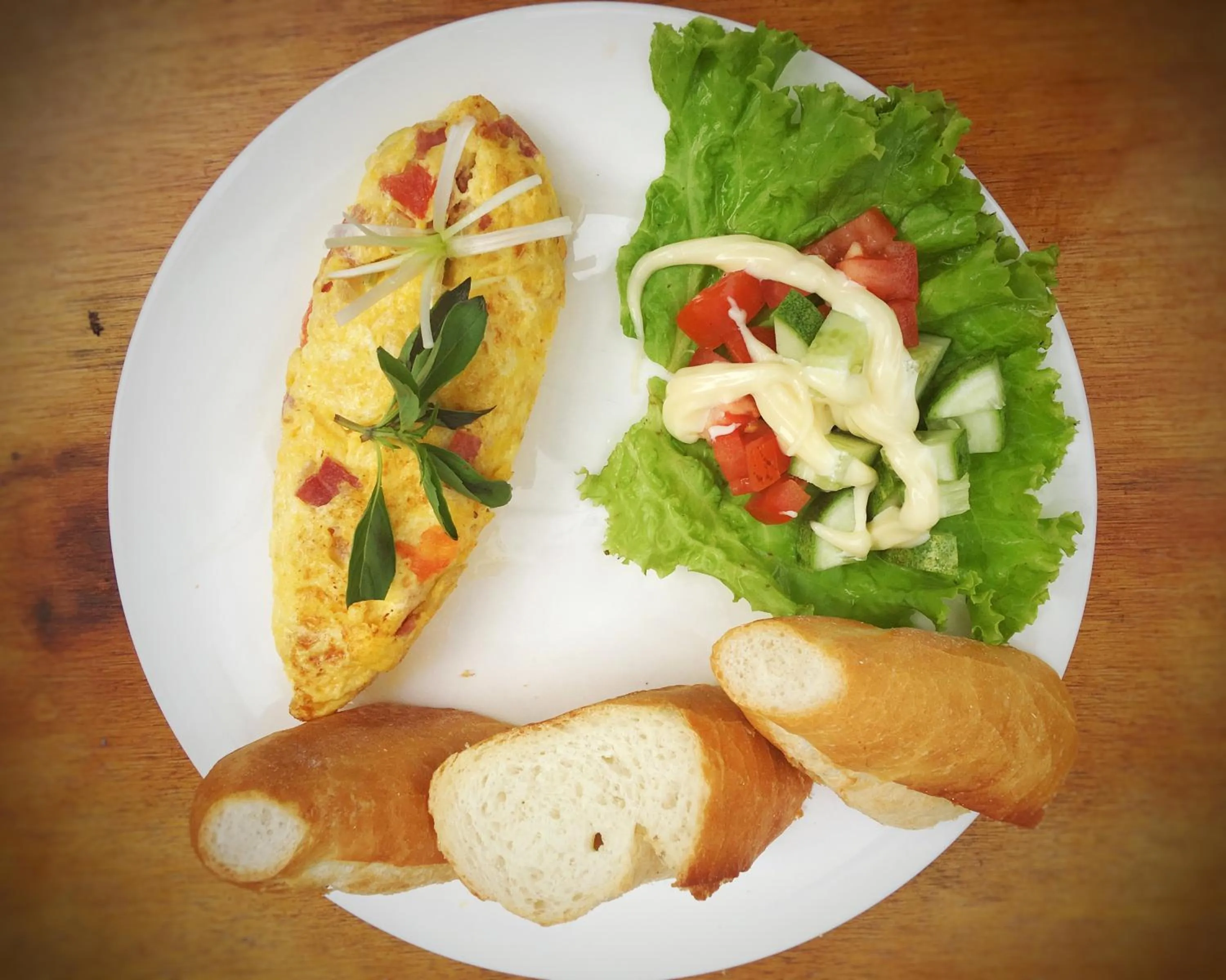 Breakfast in B'Lan Riverside Villa