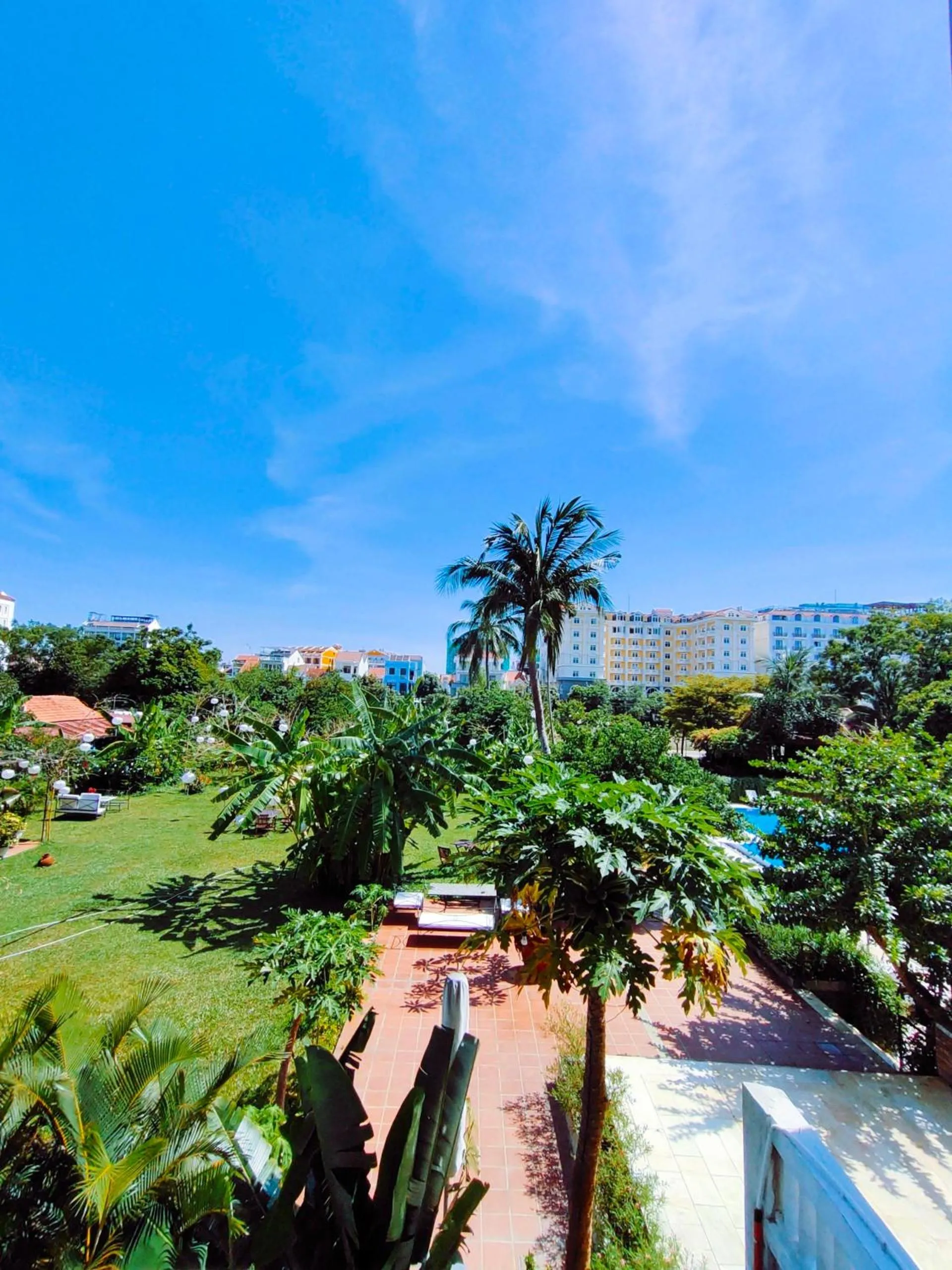 Garden view in B'Lan Riverside Villa