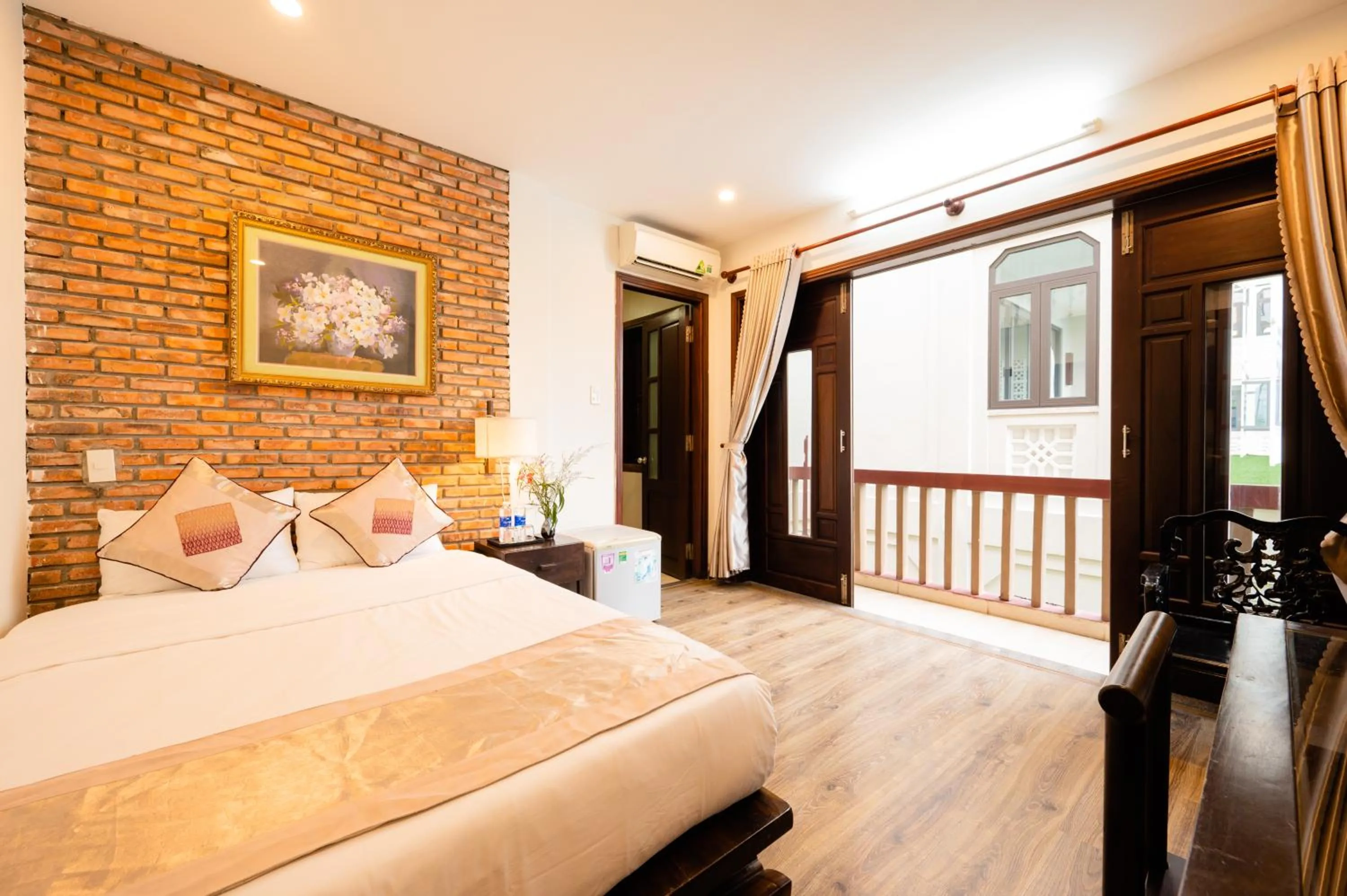 Balcony/Terrace, Bed in B'Lan Riverside Villa