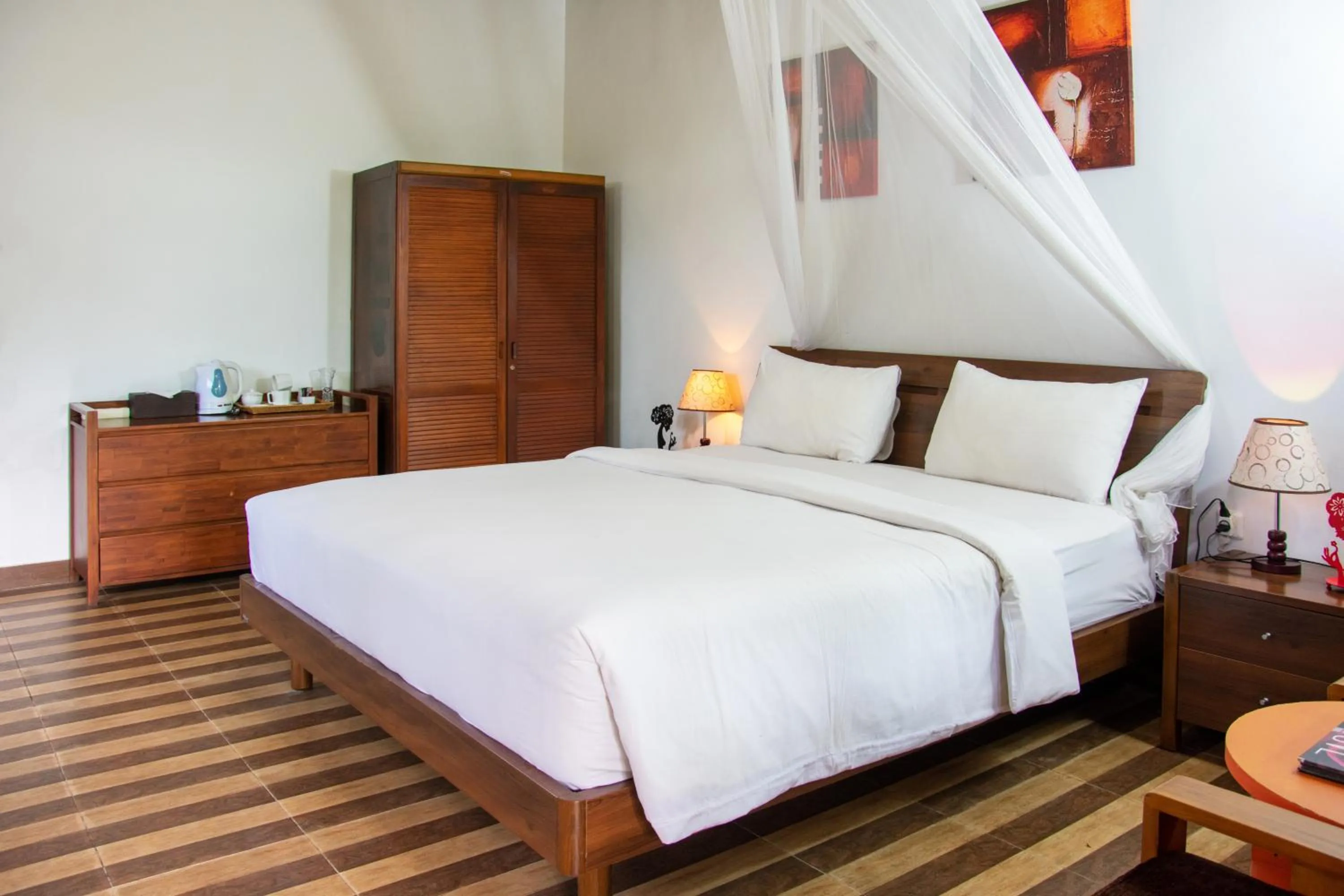 Bedroom, Bed in Amartya Puri Green Cottages