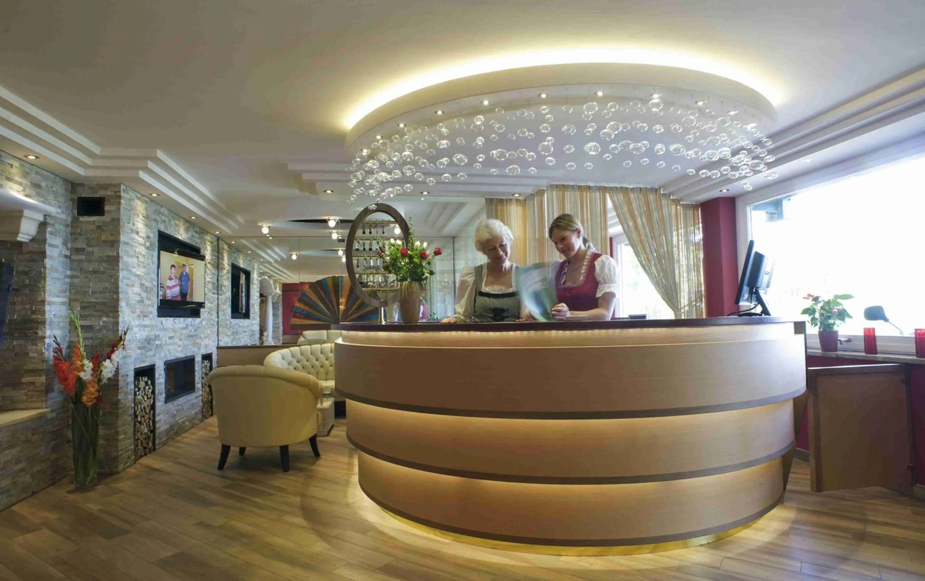 Lobby or reception in Hotel Irmgard