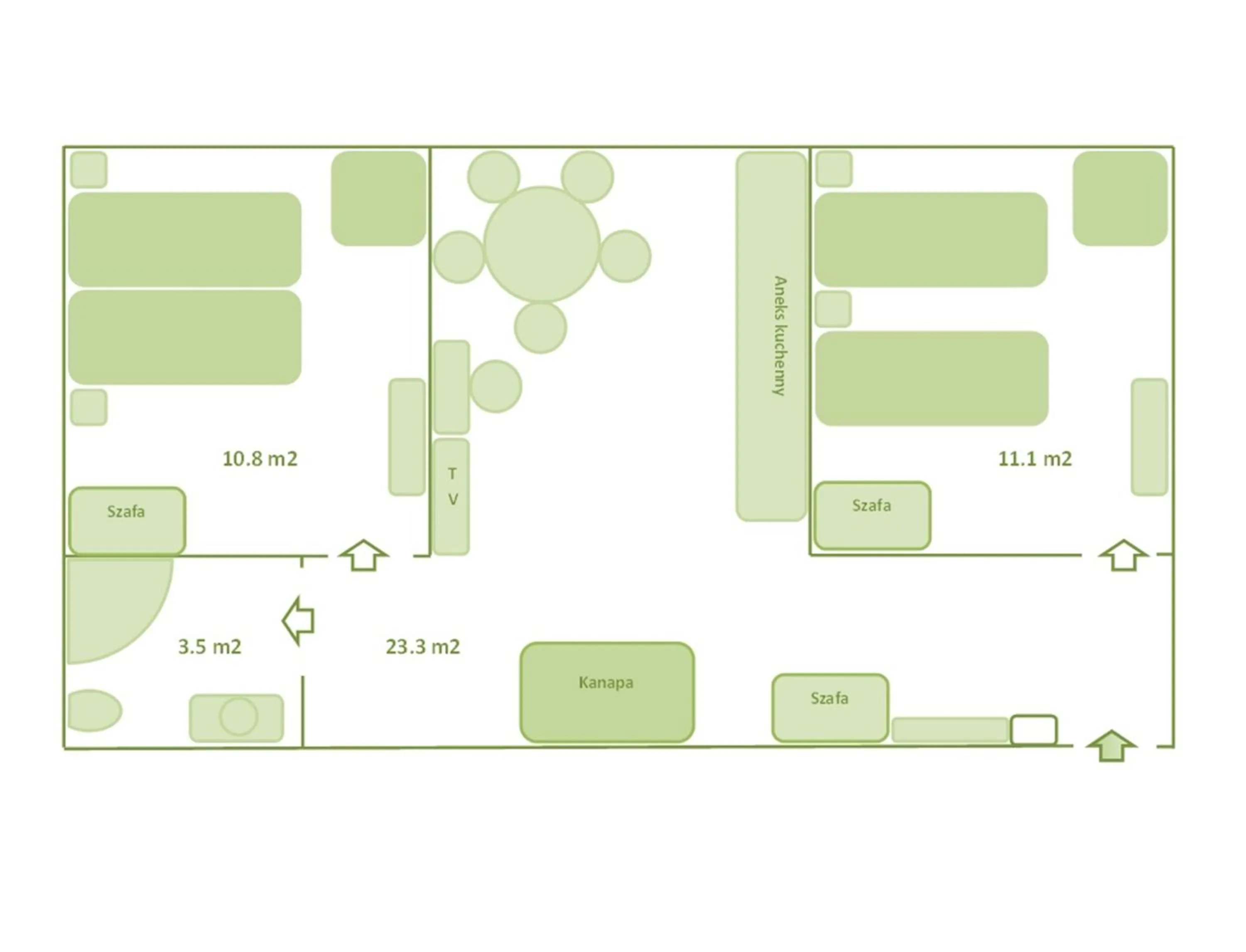Floor plan in Apartamenty Zielony Dom