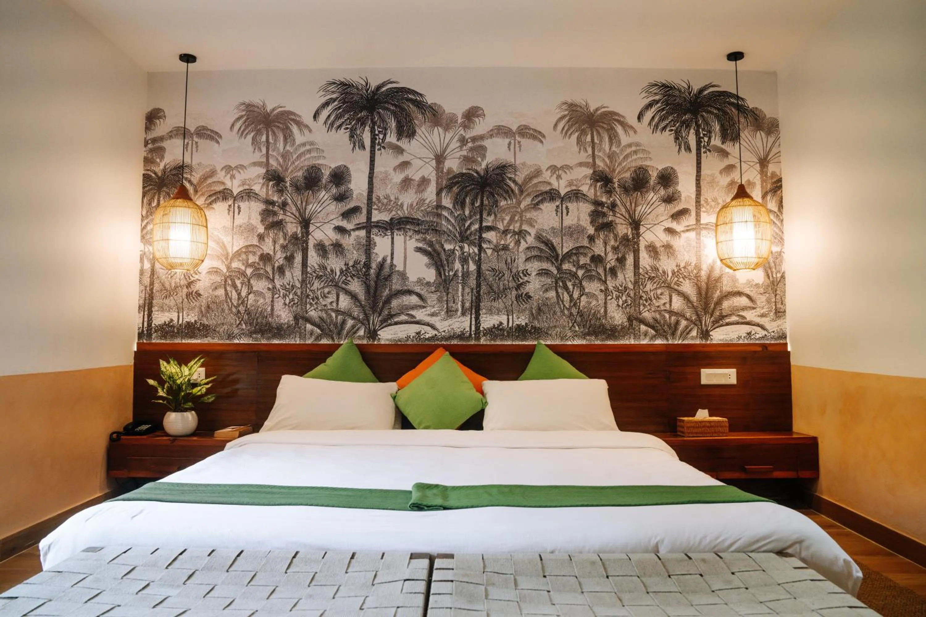 Bed in Kasara Chitwan