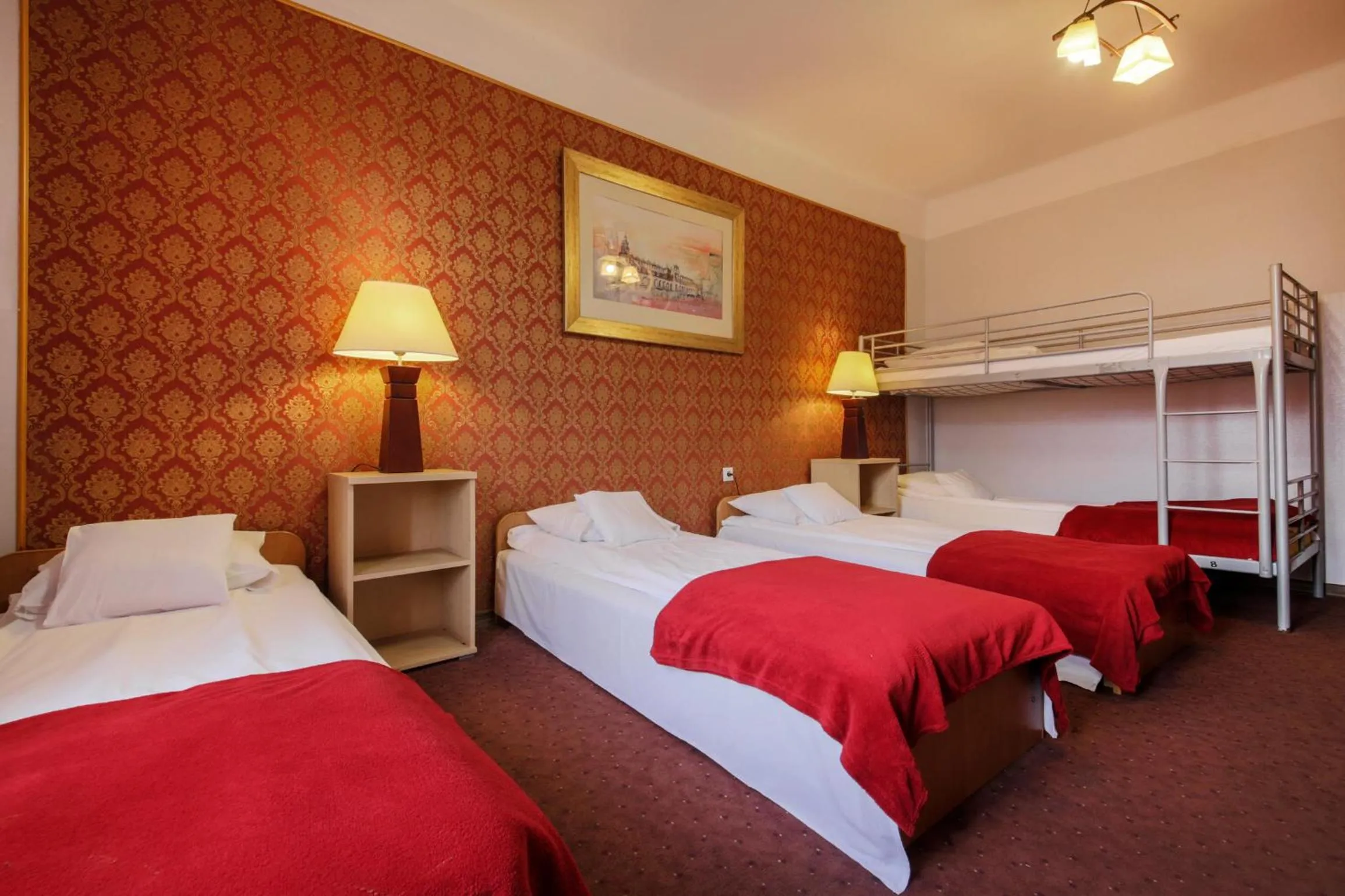 Photo of the whole room, Bed in Red Carpet Hostel