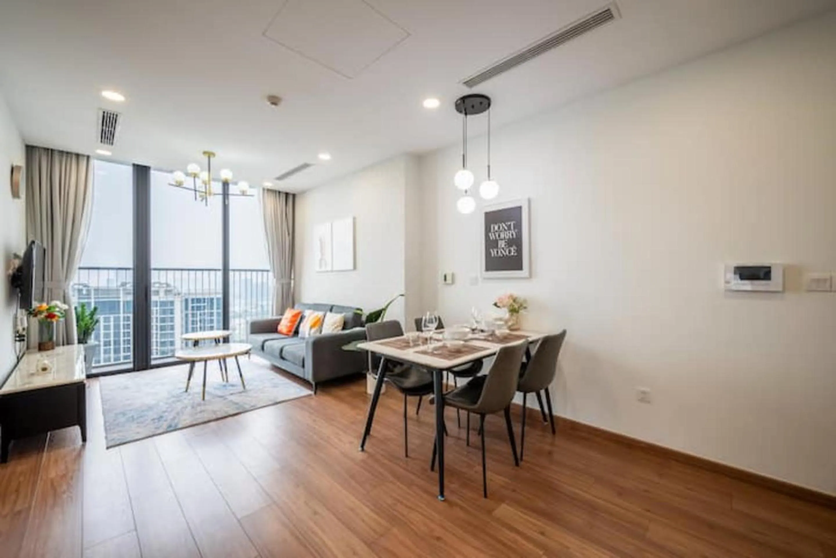 Living room in Eco Green Saigon - Free Gym & Netflix & Pool