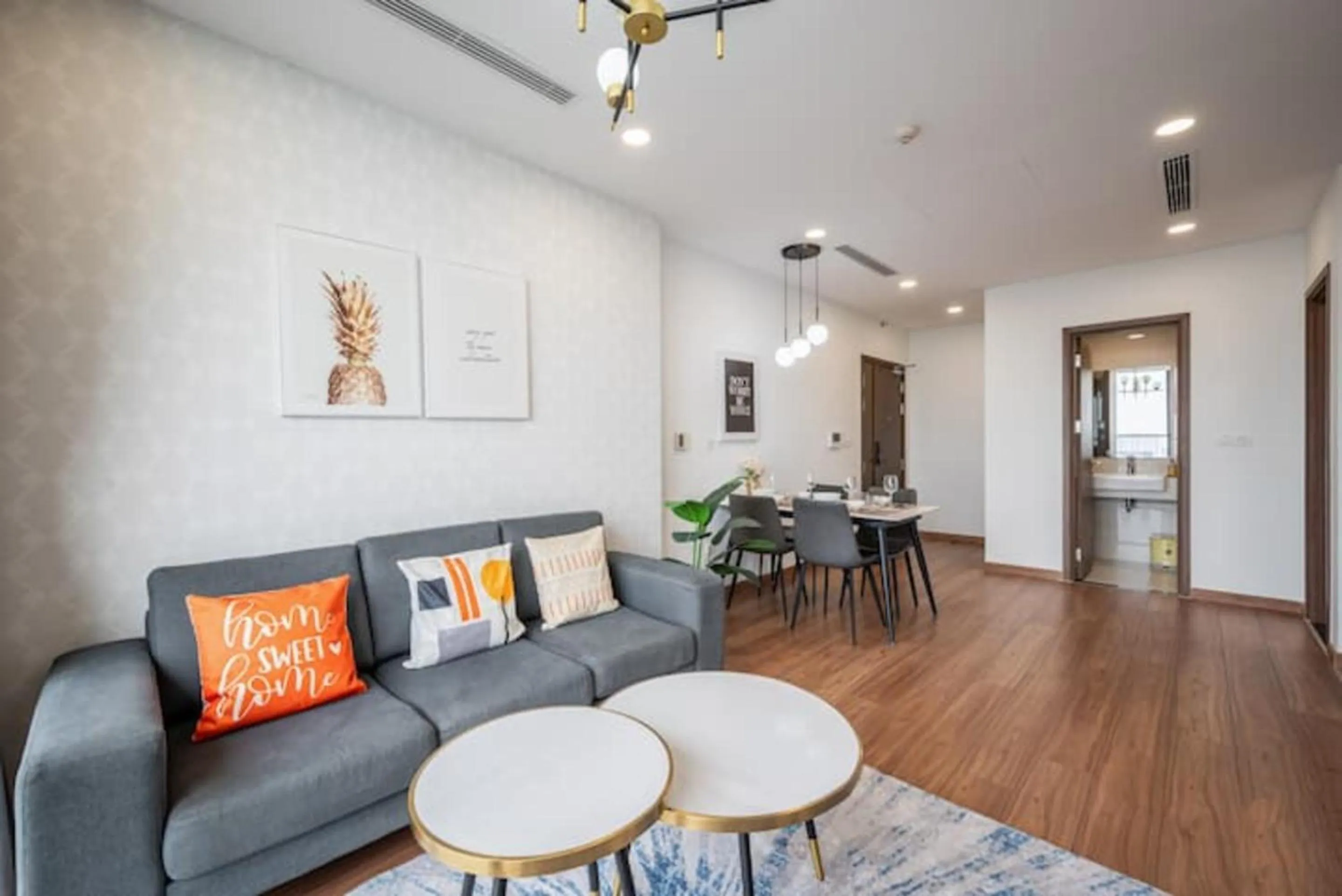 Living room in Eco Green Saigon - Free Gym & Netflix & Pool