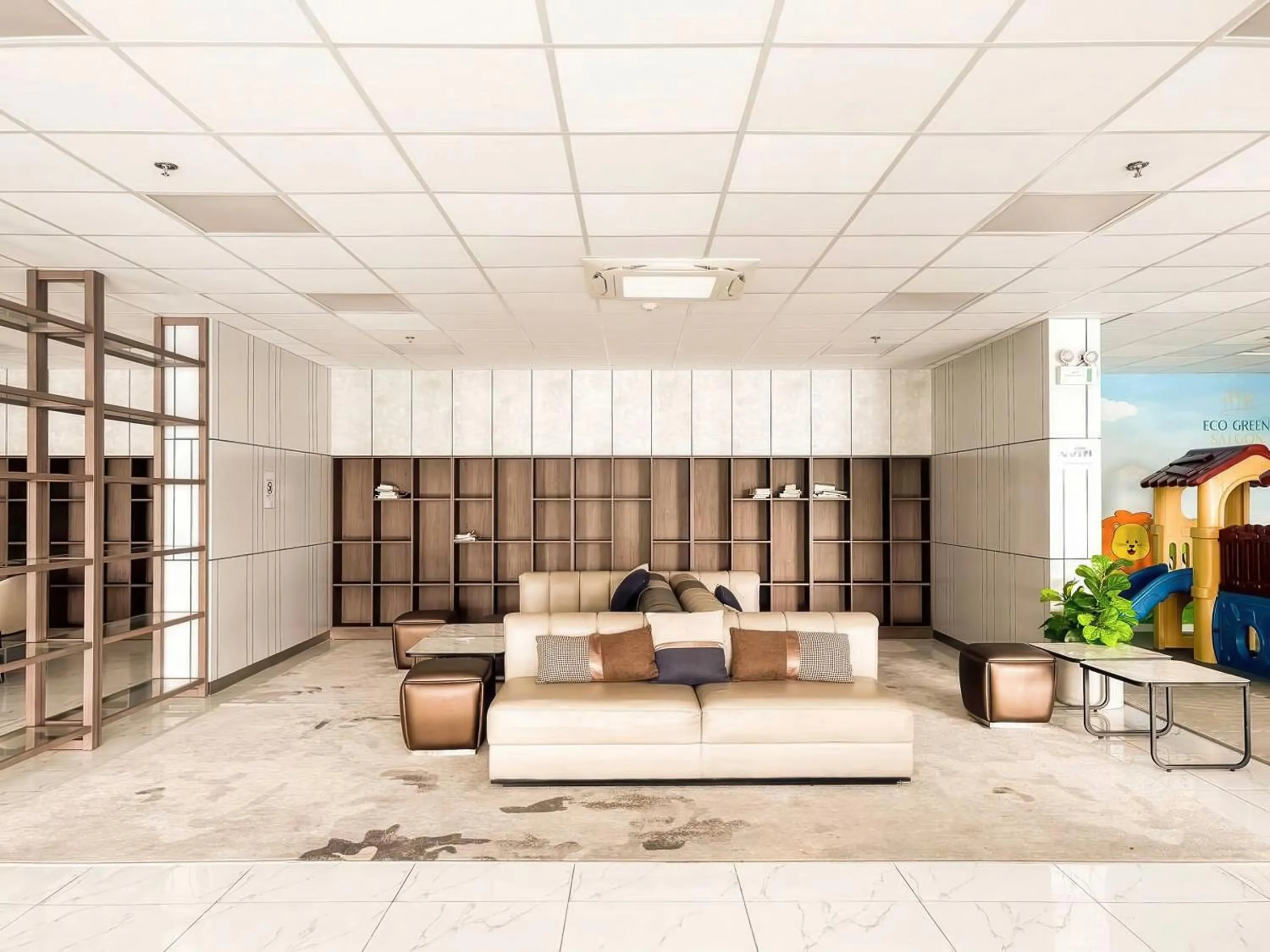 Seating area in Eco Green Saigon - Free Gym & Netflix & Pool