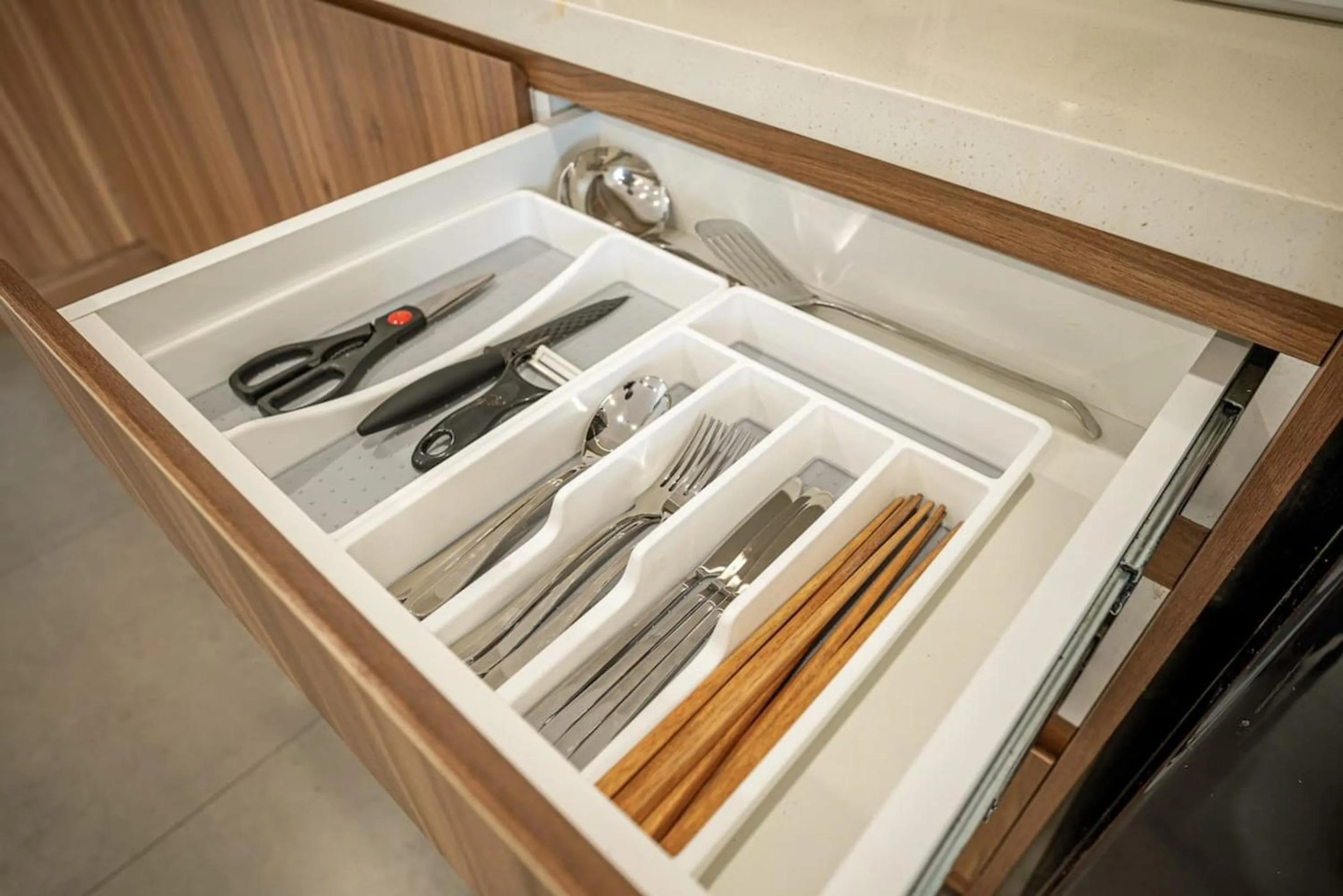 Kitchen or kitchenette in Eco Green Saigon - Free Gym & Netflix & Pool