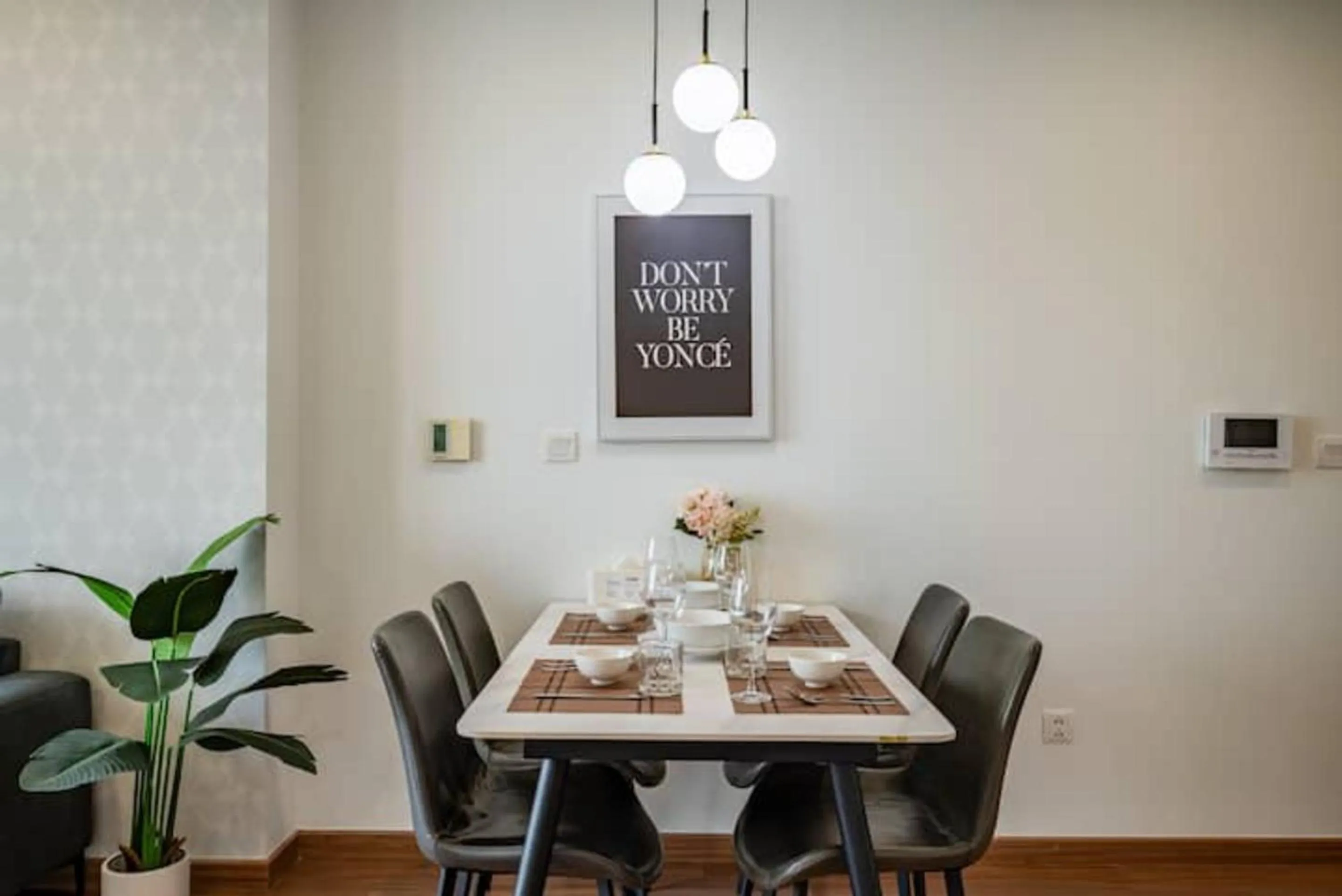 Seating area in Eco Green Saigon - Free Gym & Netflix & Pool
