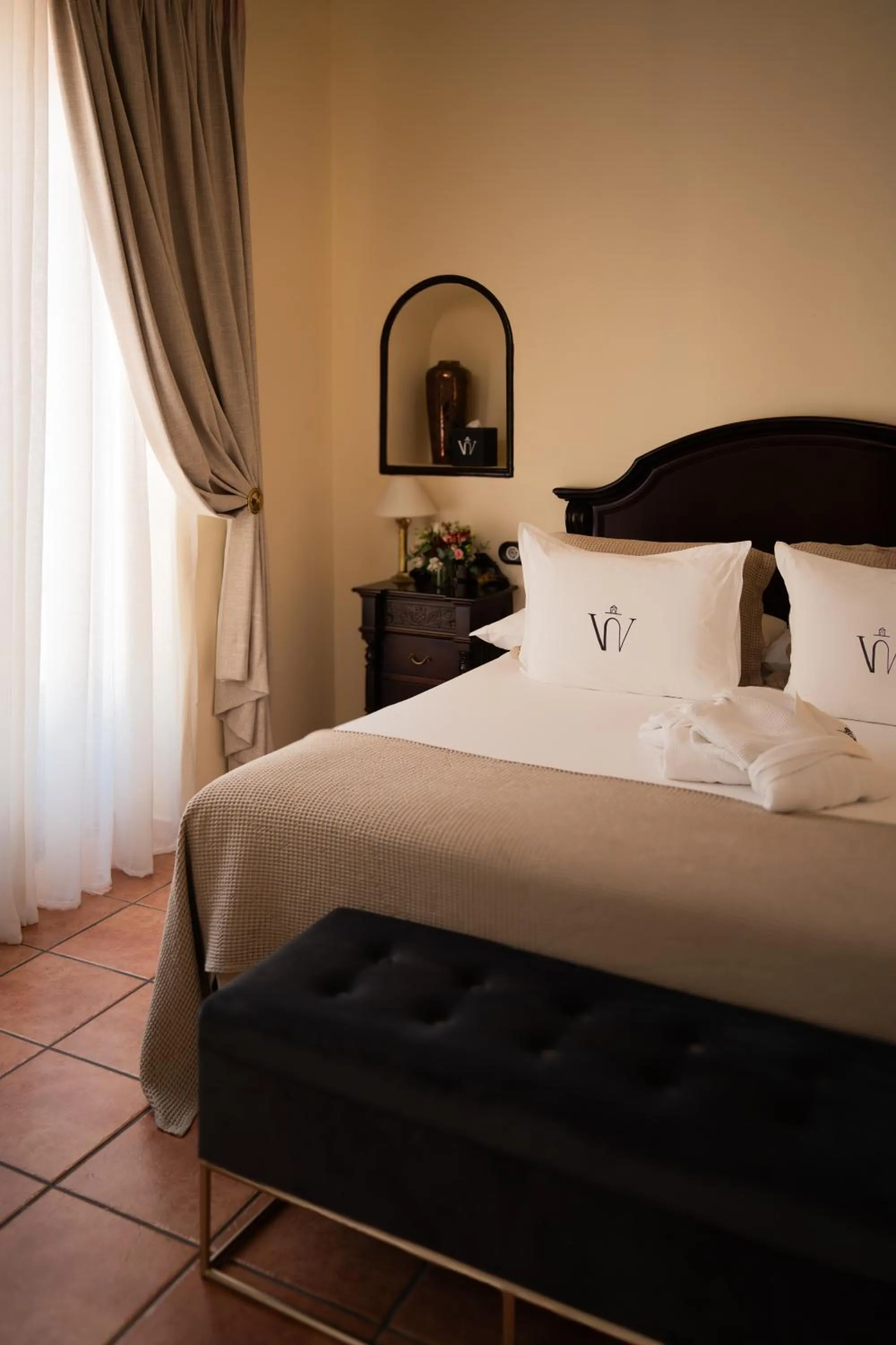 Bed in Hotel Palacio de Hemingway