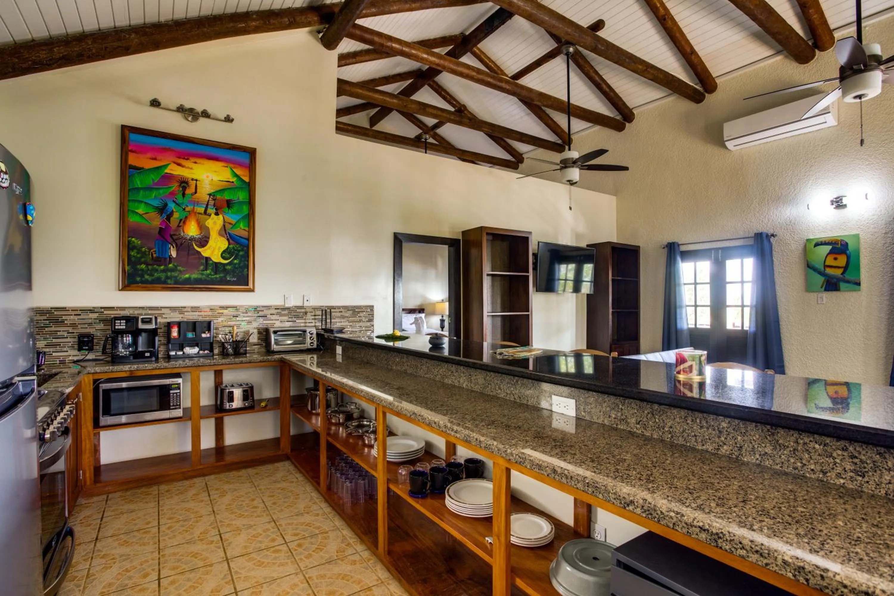 kitchen in Mariposa Belize Beach Resort