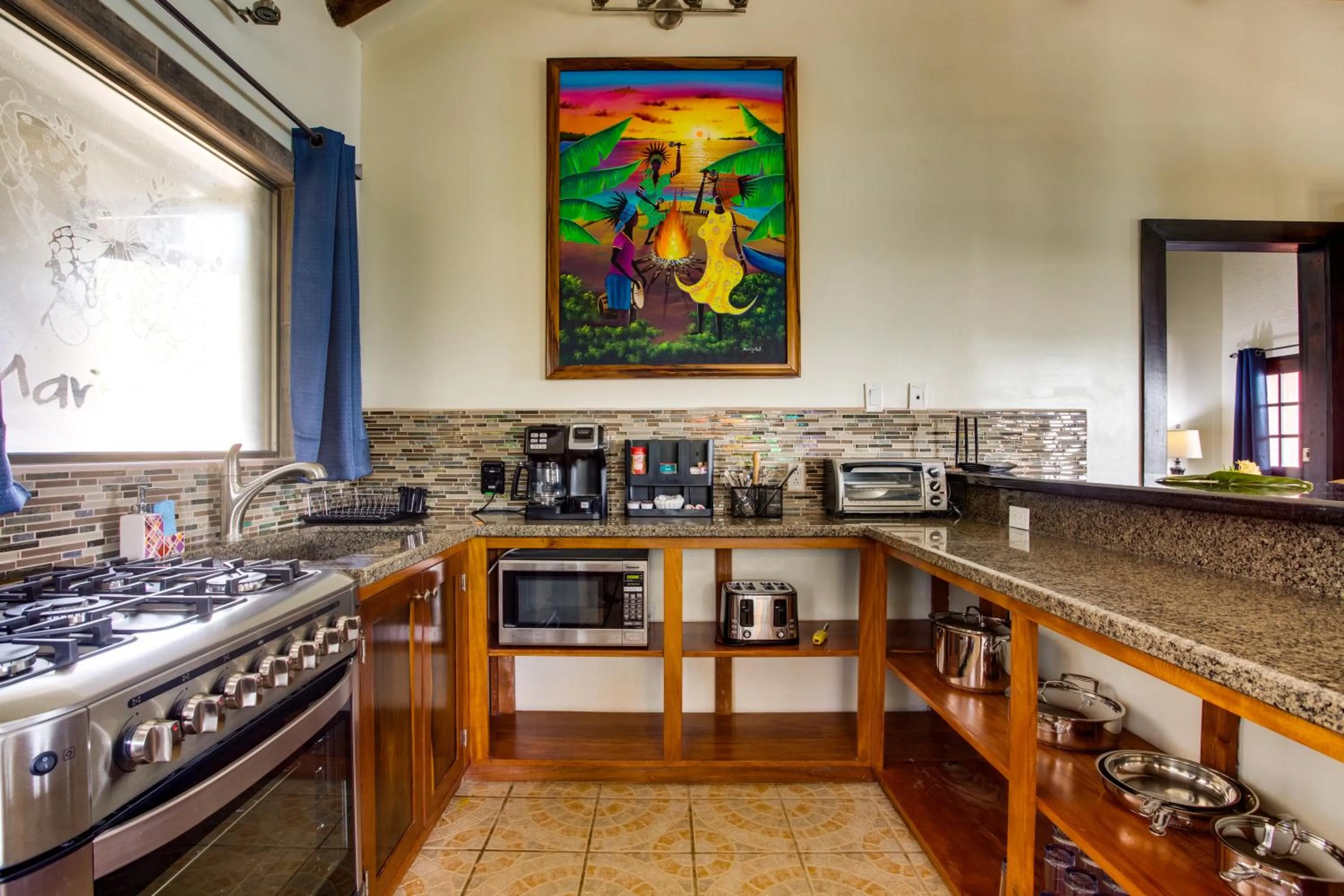 kitchen in Mariposa Belize Beach Resort