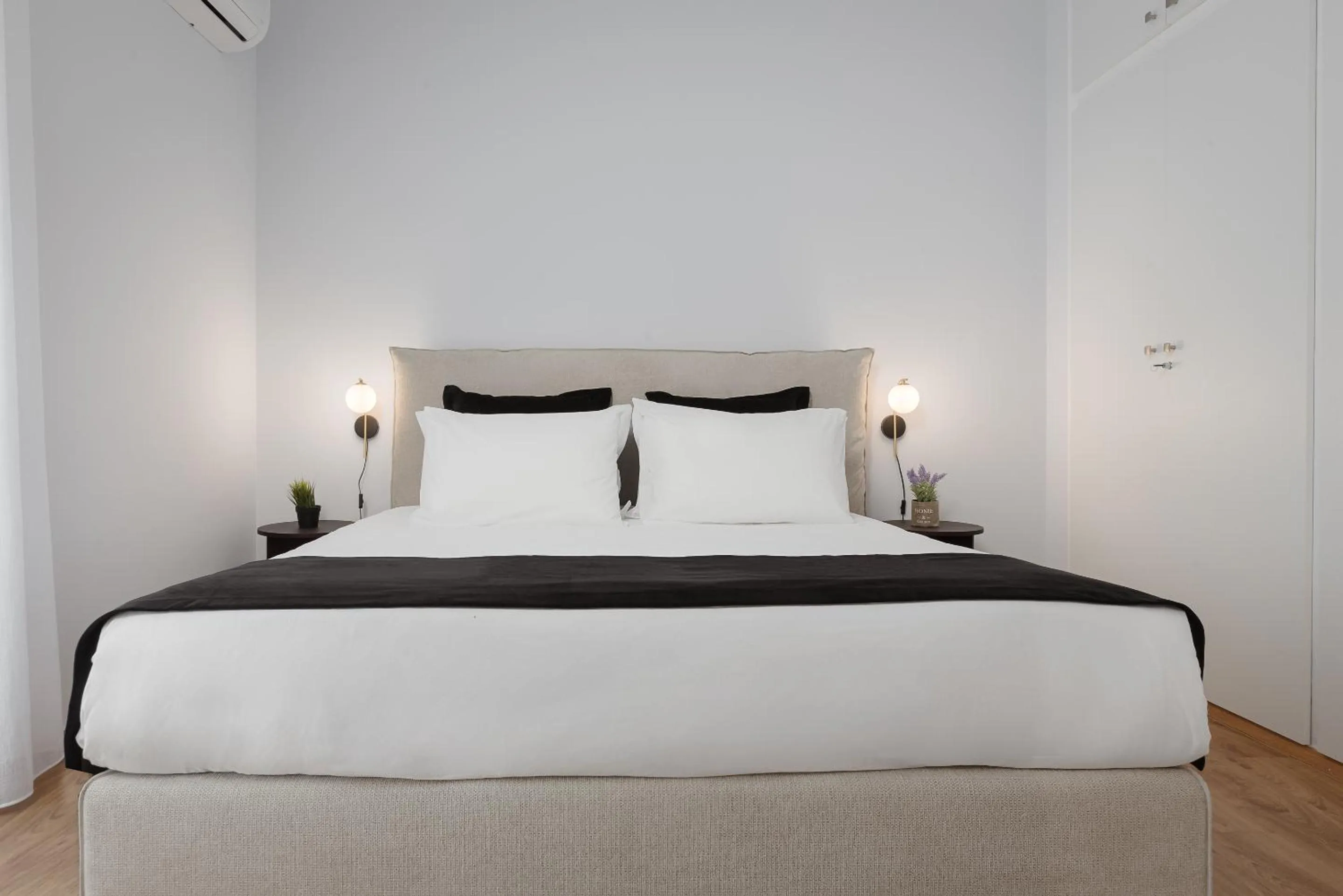 Bed in Acropolis Classy Apartments