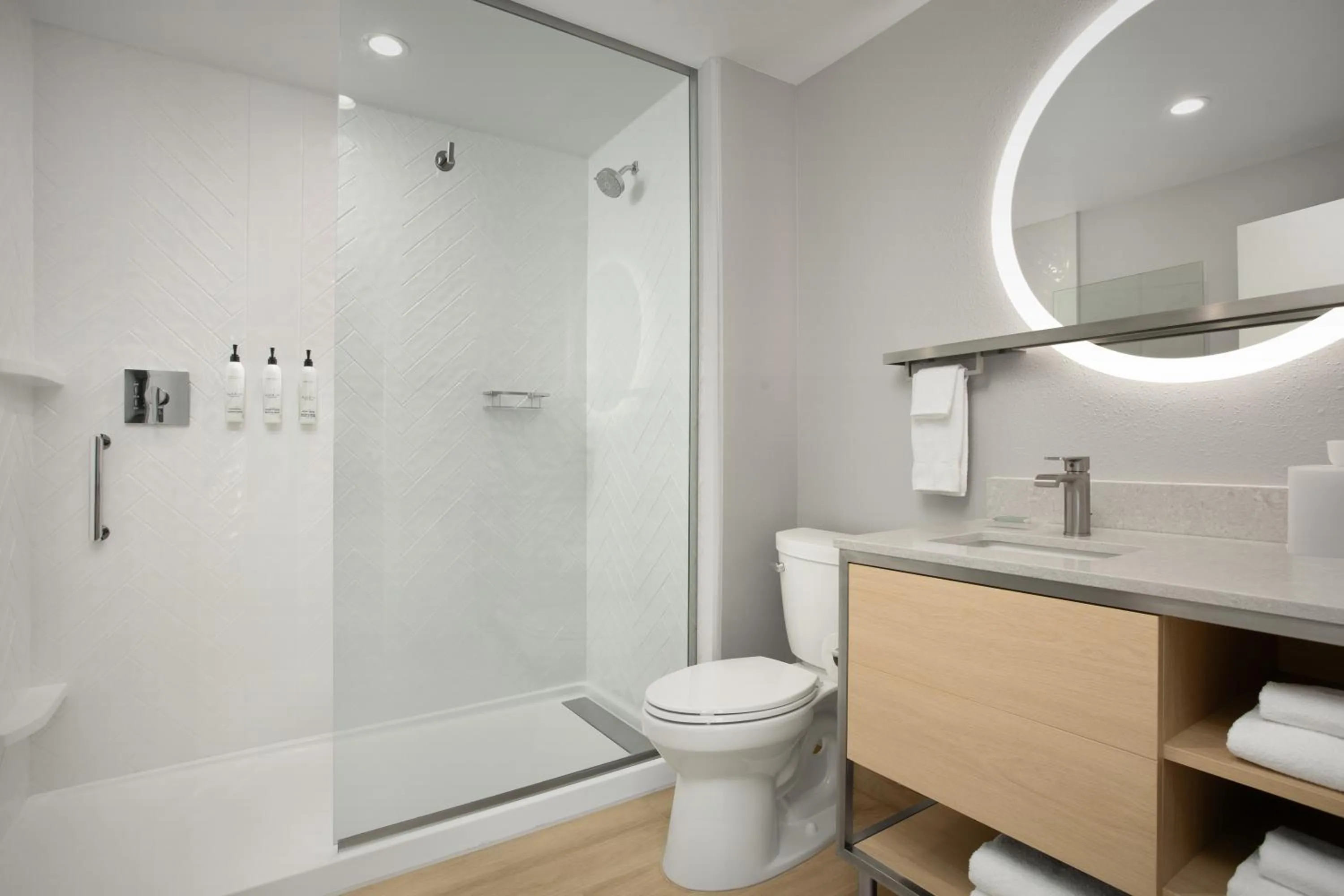 Shower in TownePlace Suites by Marriott Jacksonville Mayport