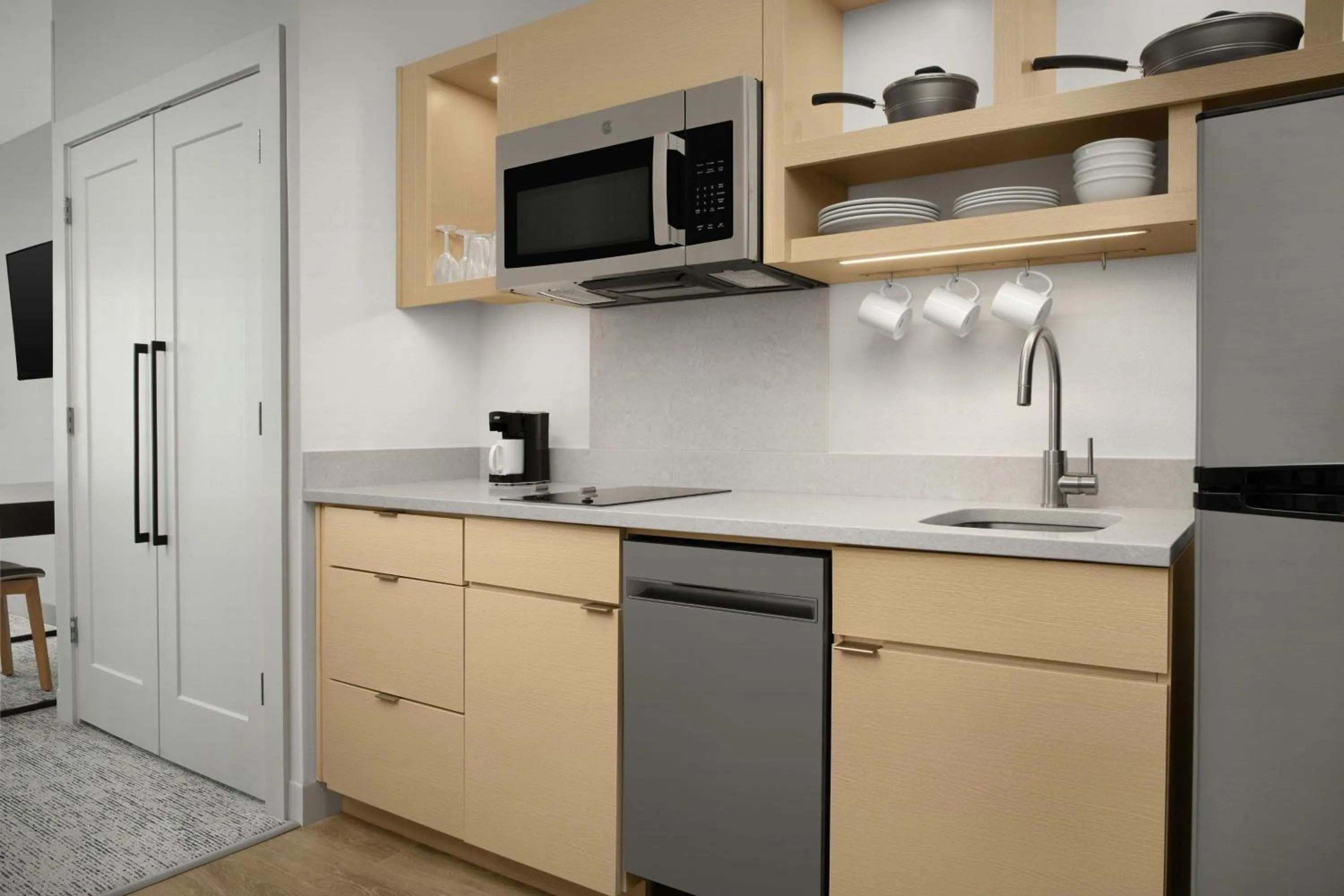 Kitchen or kitchenette in TownePlace Suites by Marriott Jacksonville Mayport