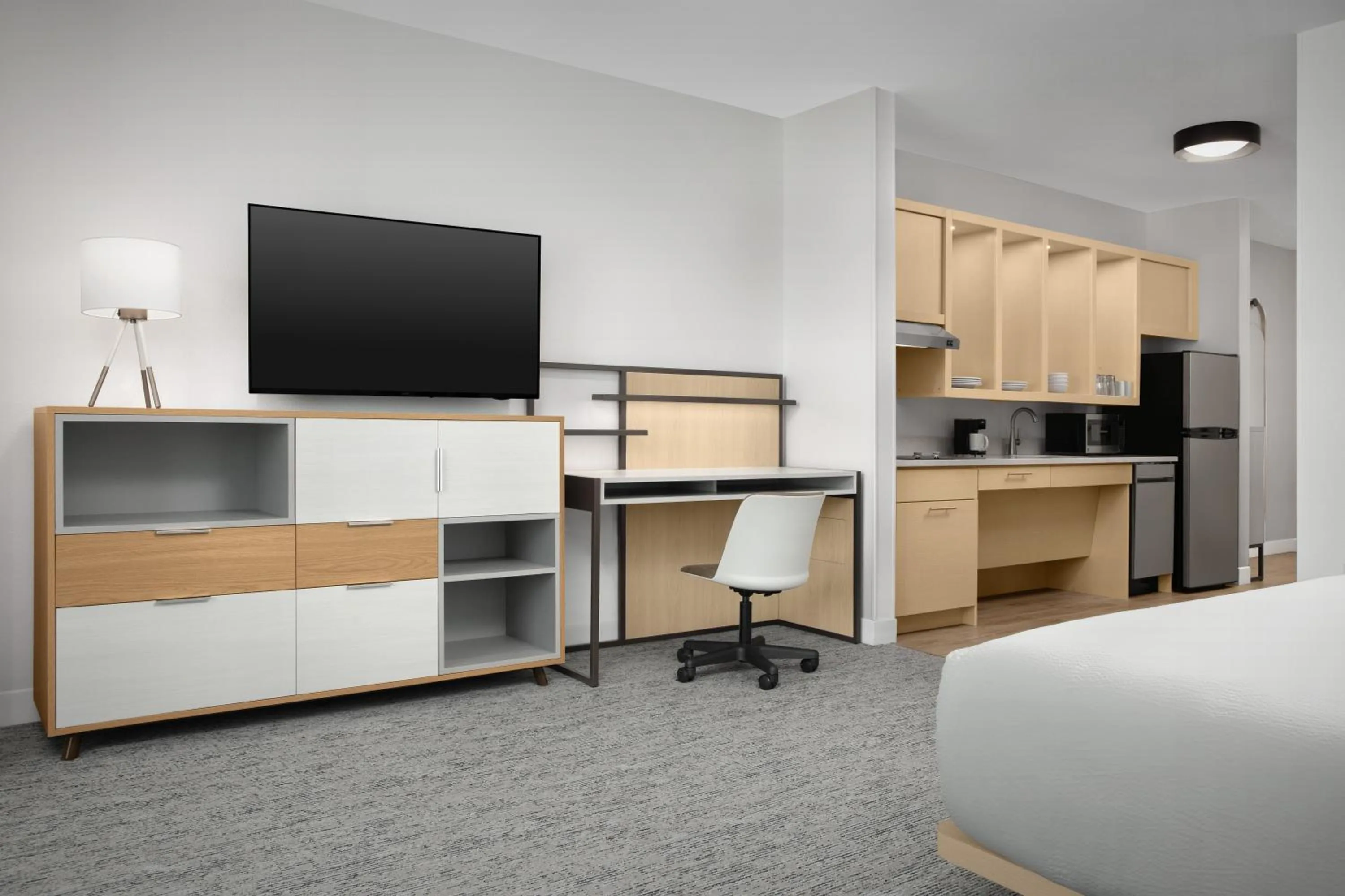 Bed in TownePlace Suites by Marriott Jacksonville Mayport