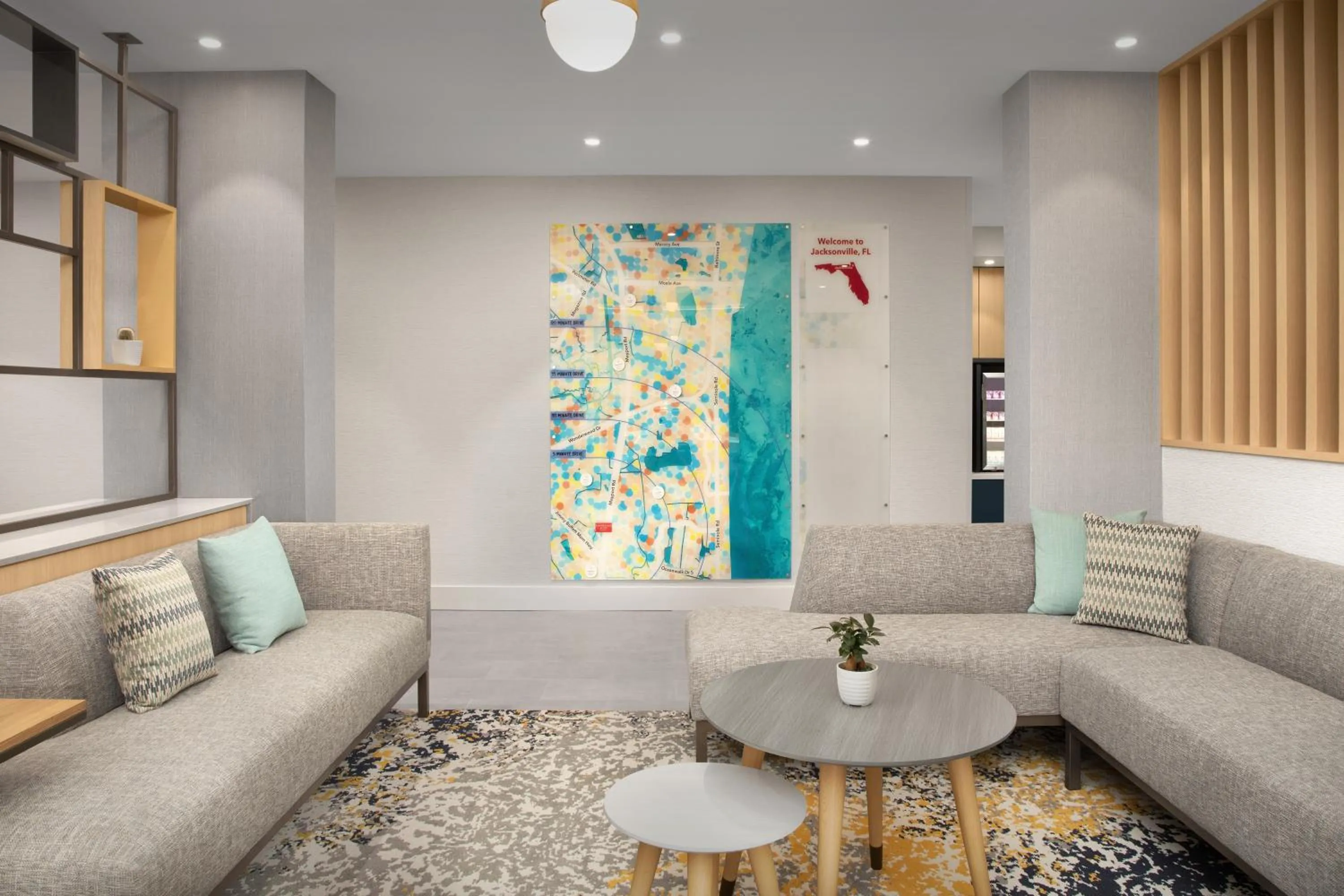 Lobby or reception in TownePlace Suites by Marriott Jacksonville Mayport