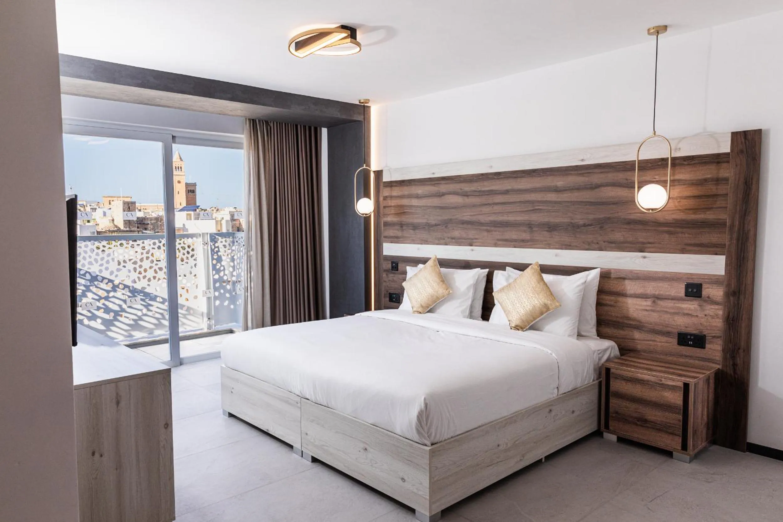 Bed in CA Sand Dune Hotel