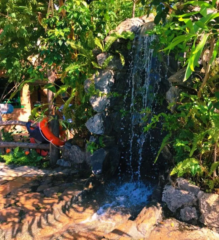 Swimming pool in Pousada Axe