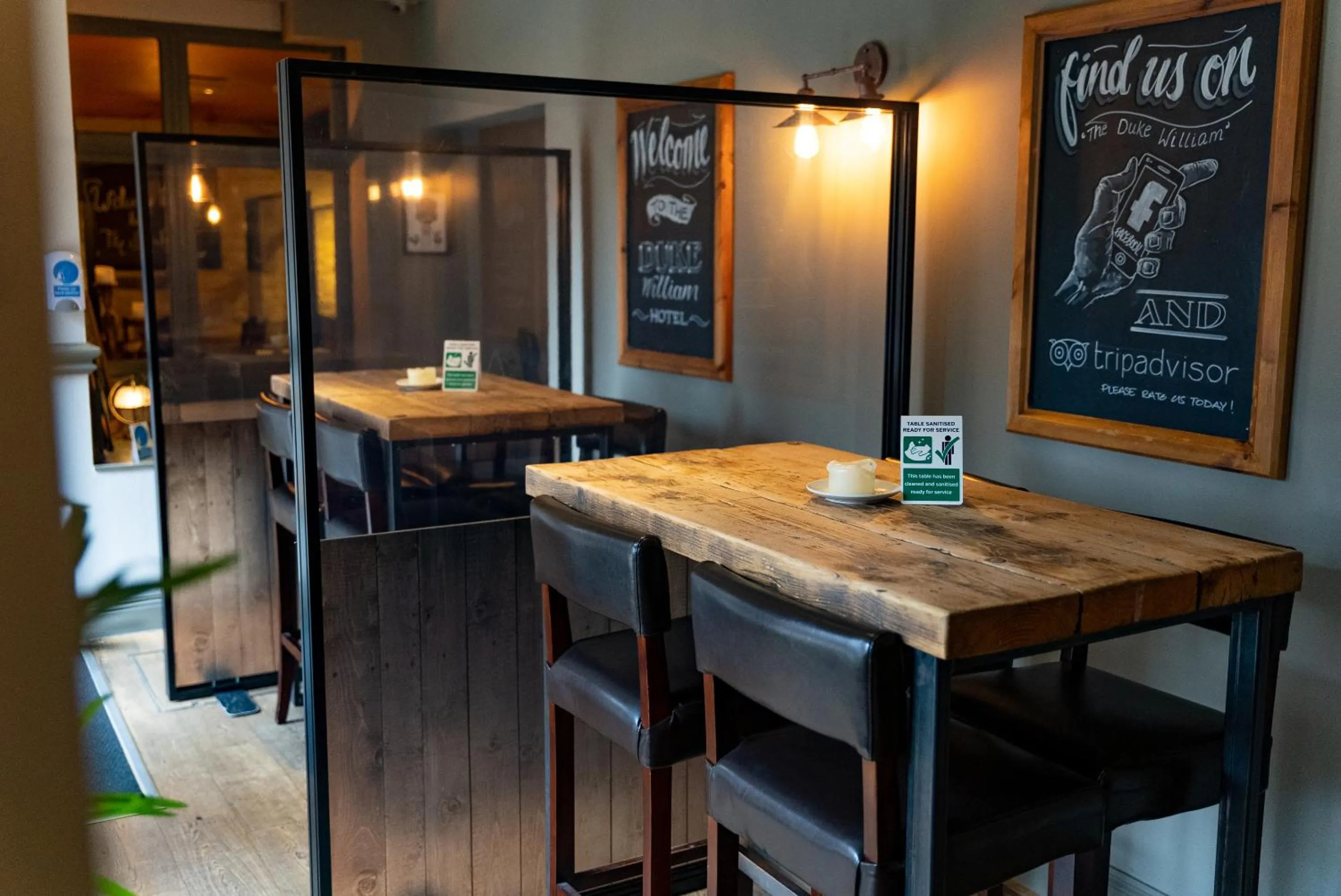 Dining area in Duke William Hotel