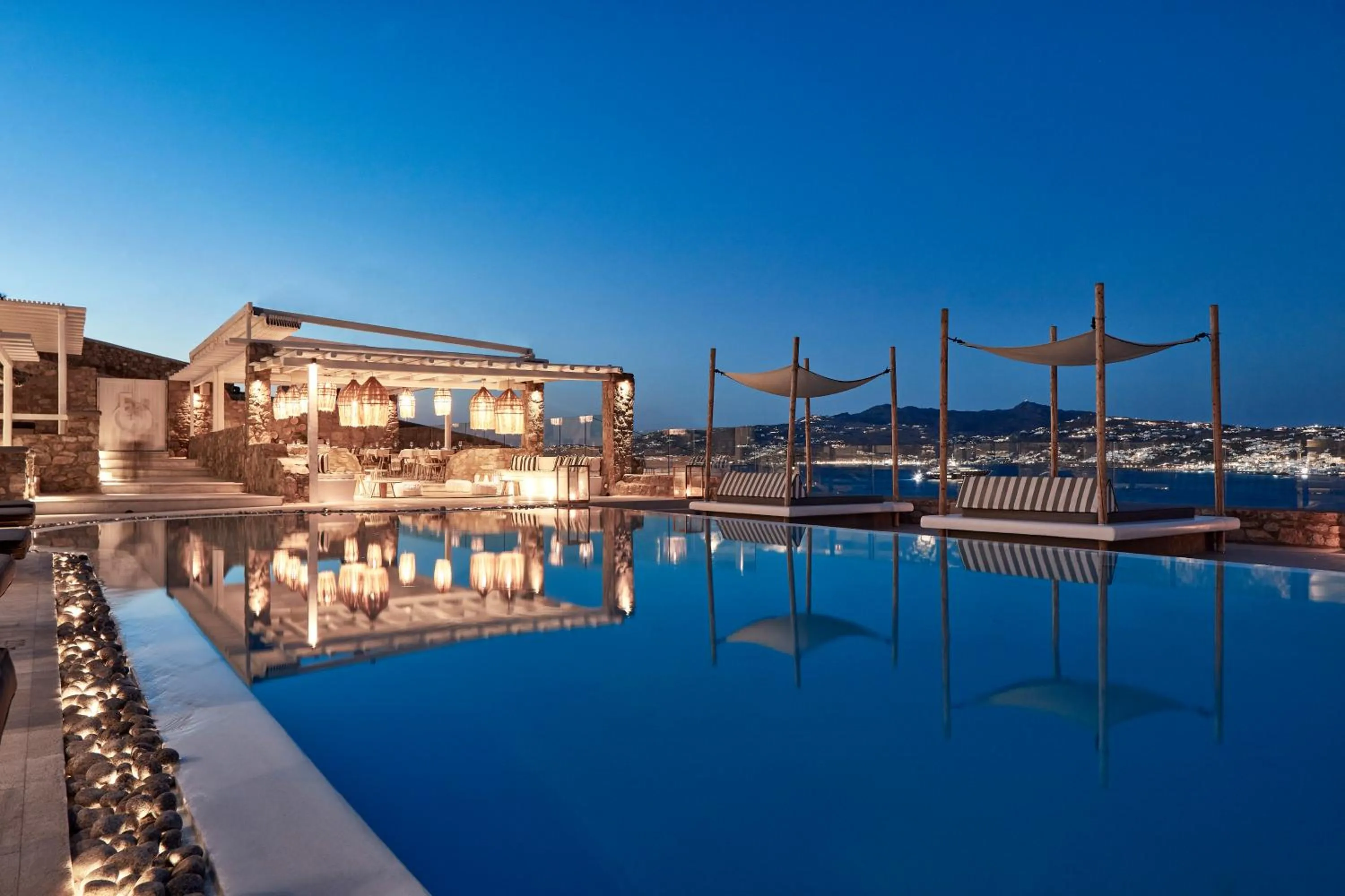 Swimming pool in Mykonos No5 Luxury Suites & Villas