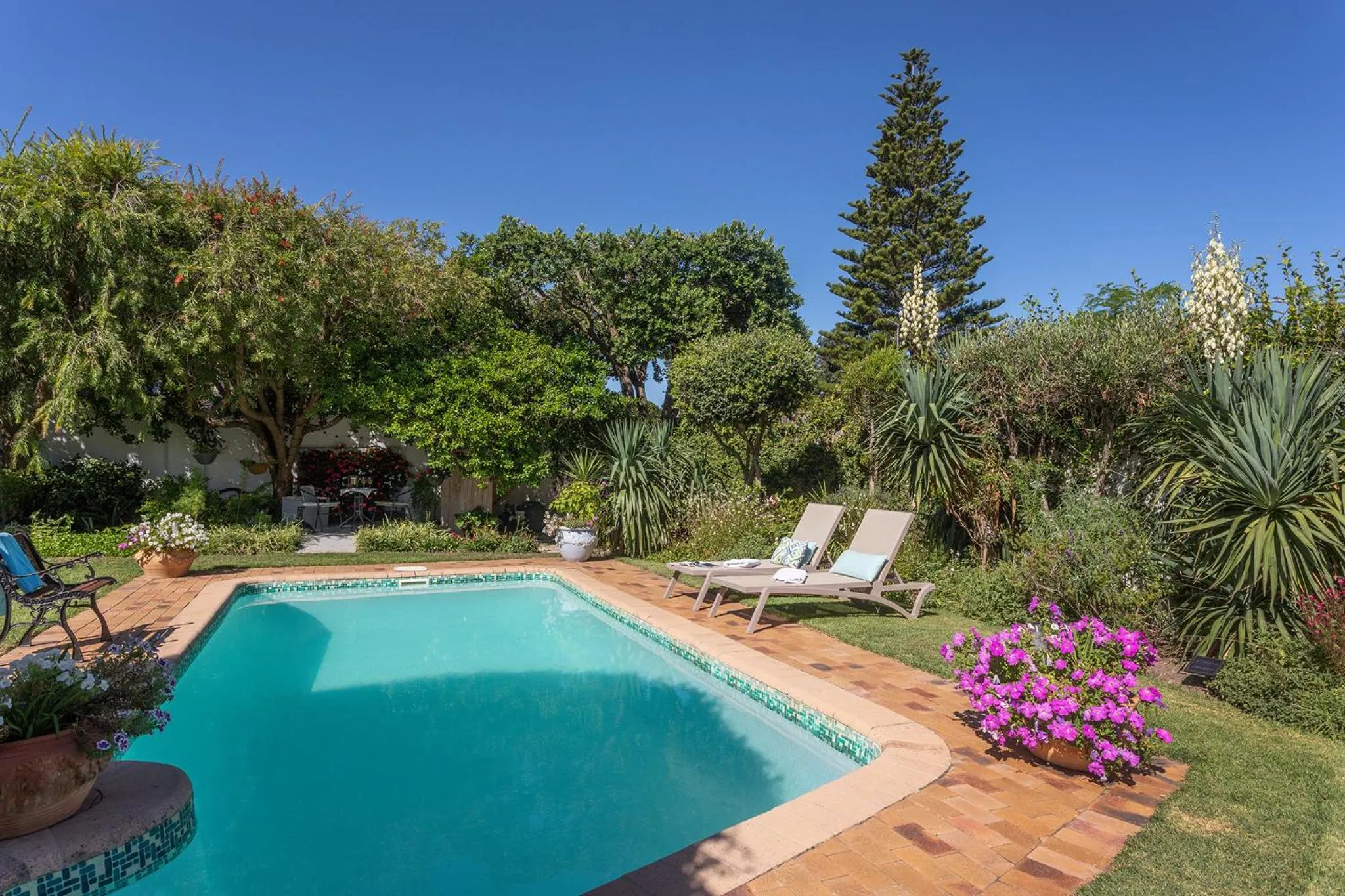 Swimming pool in Walker Bay Manor Mansion PTY