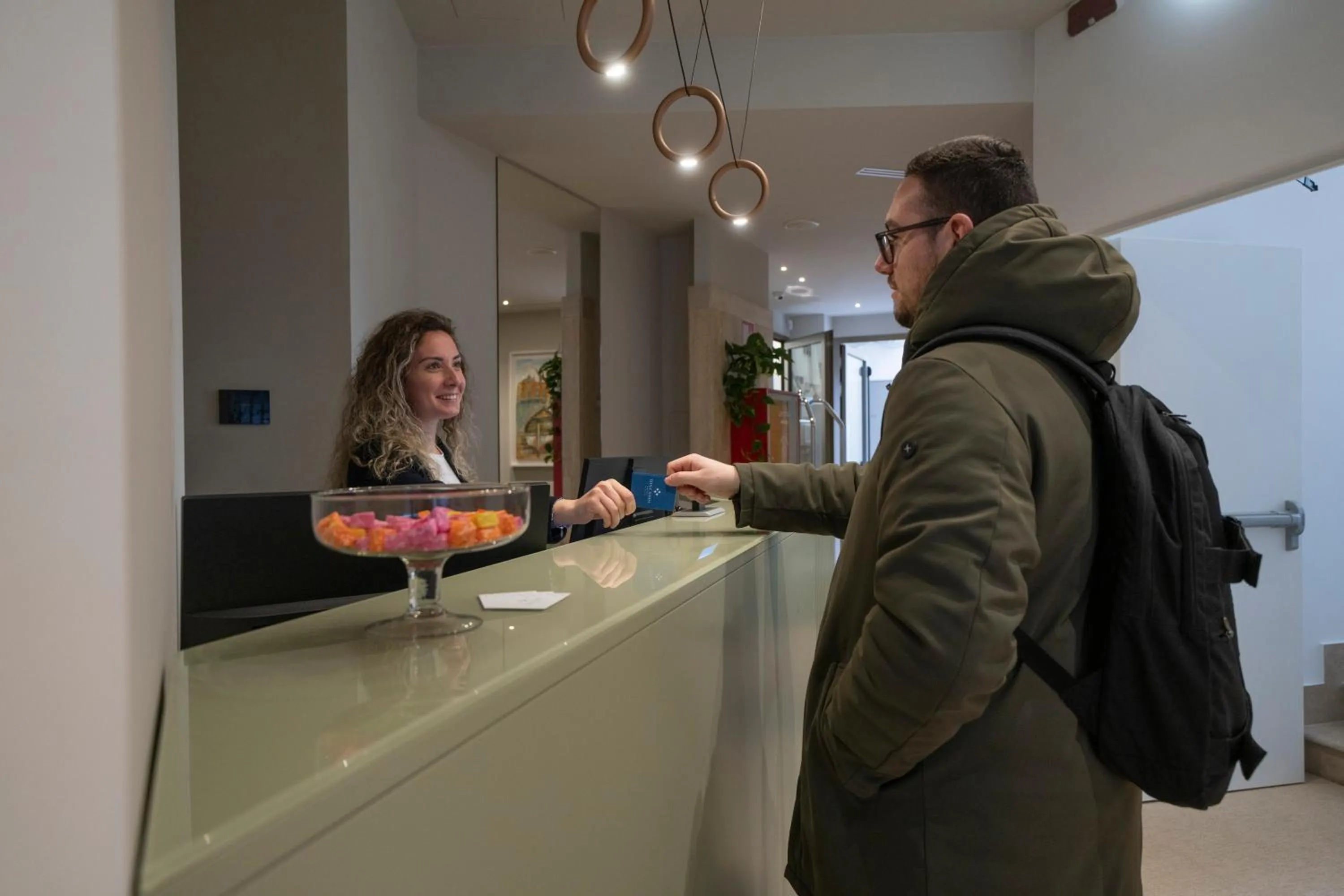Lobby or reception in BISCARDI Hotel