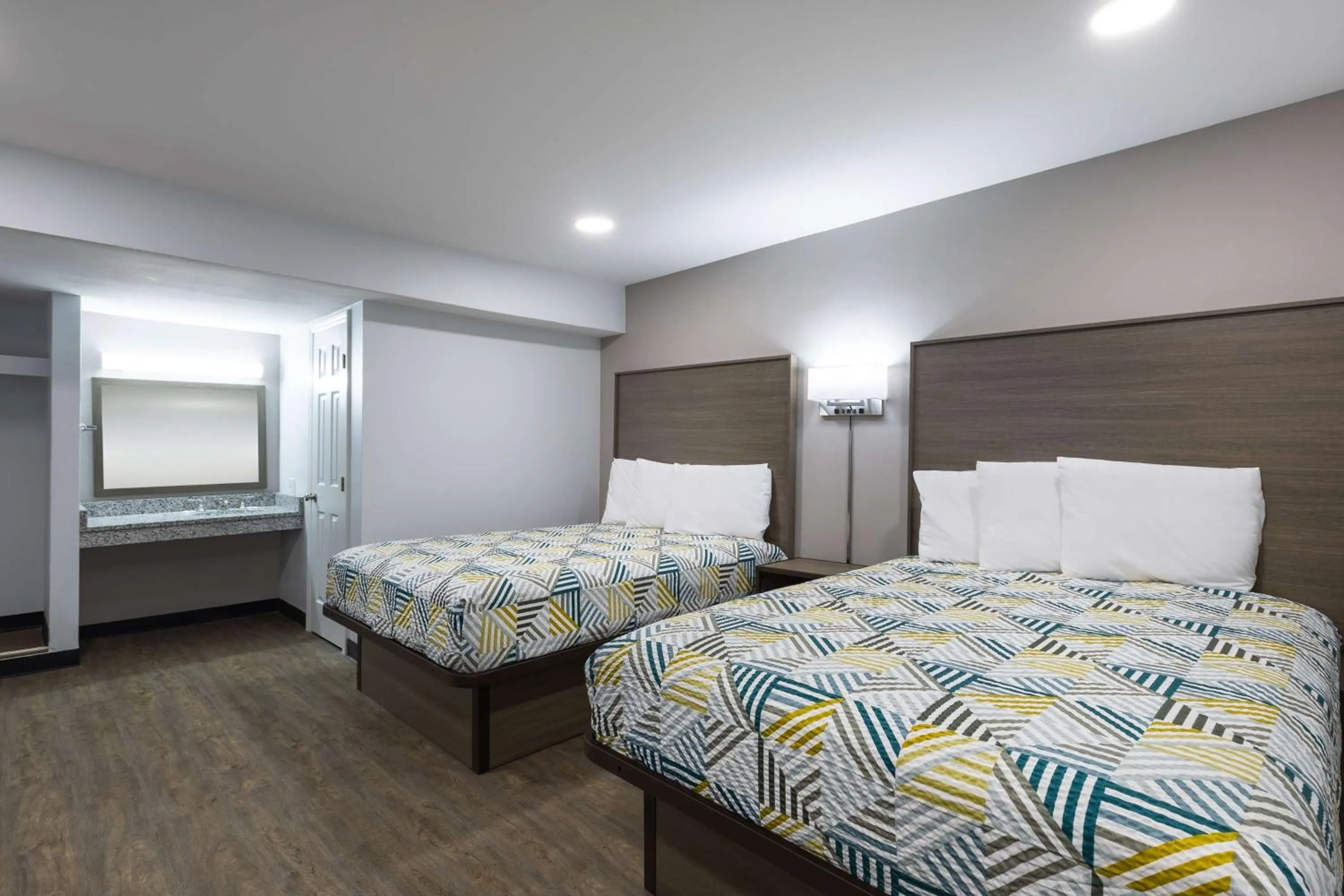 Bedroom, Bed in Studio 6 Hickory NC