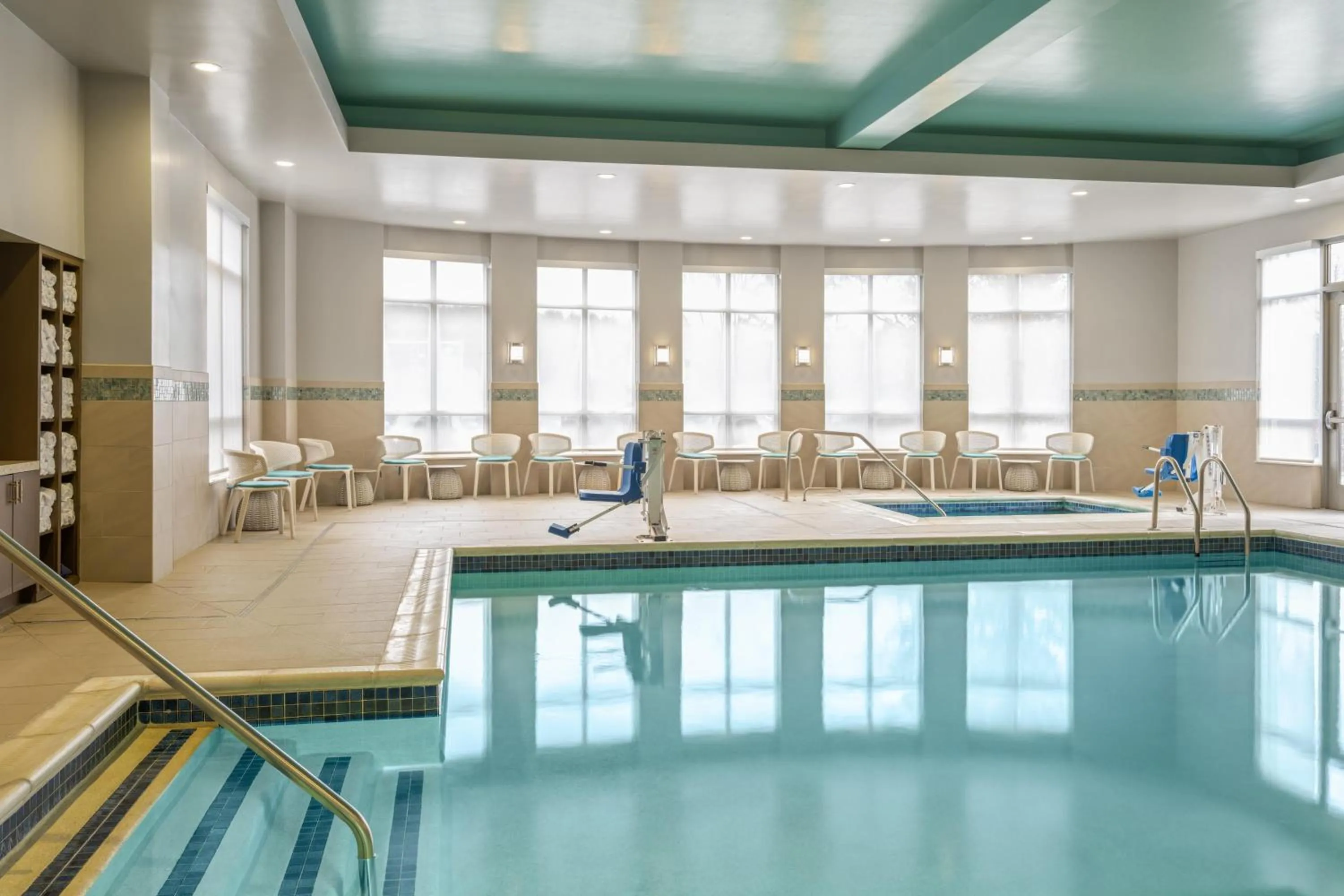 Pool view in Hilton Garden Inn Lenox Pittsfield