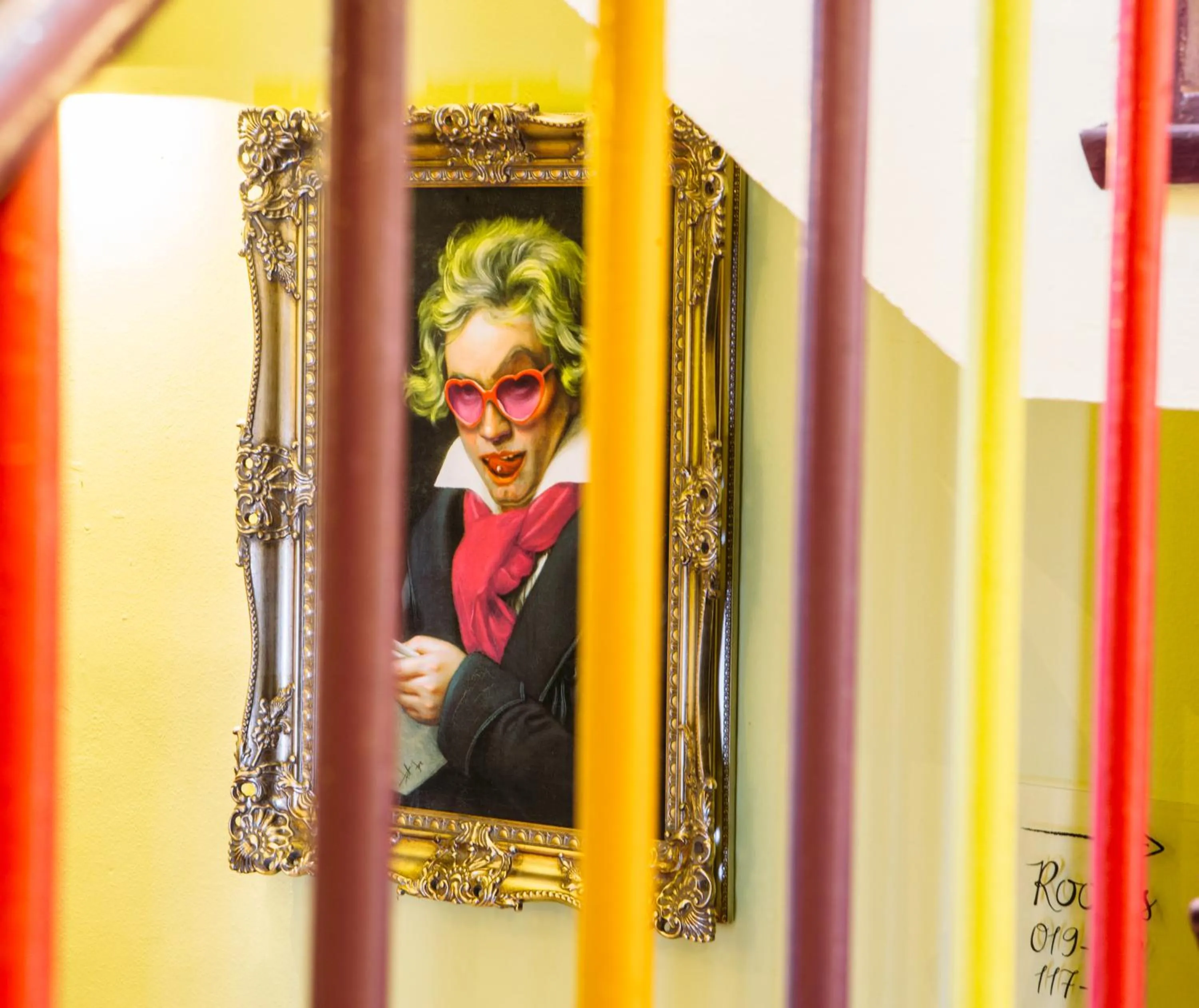 Decorative detail in Safestay London Kensington Holland Park