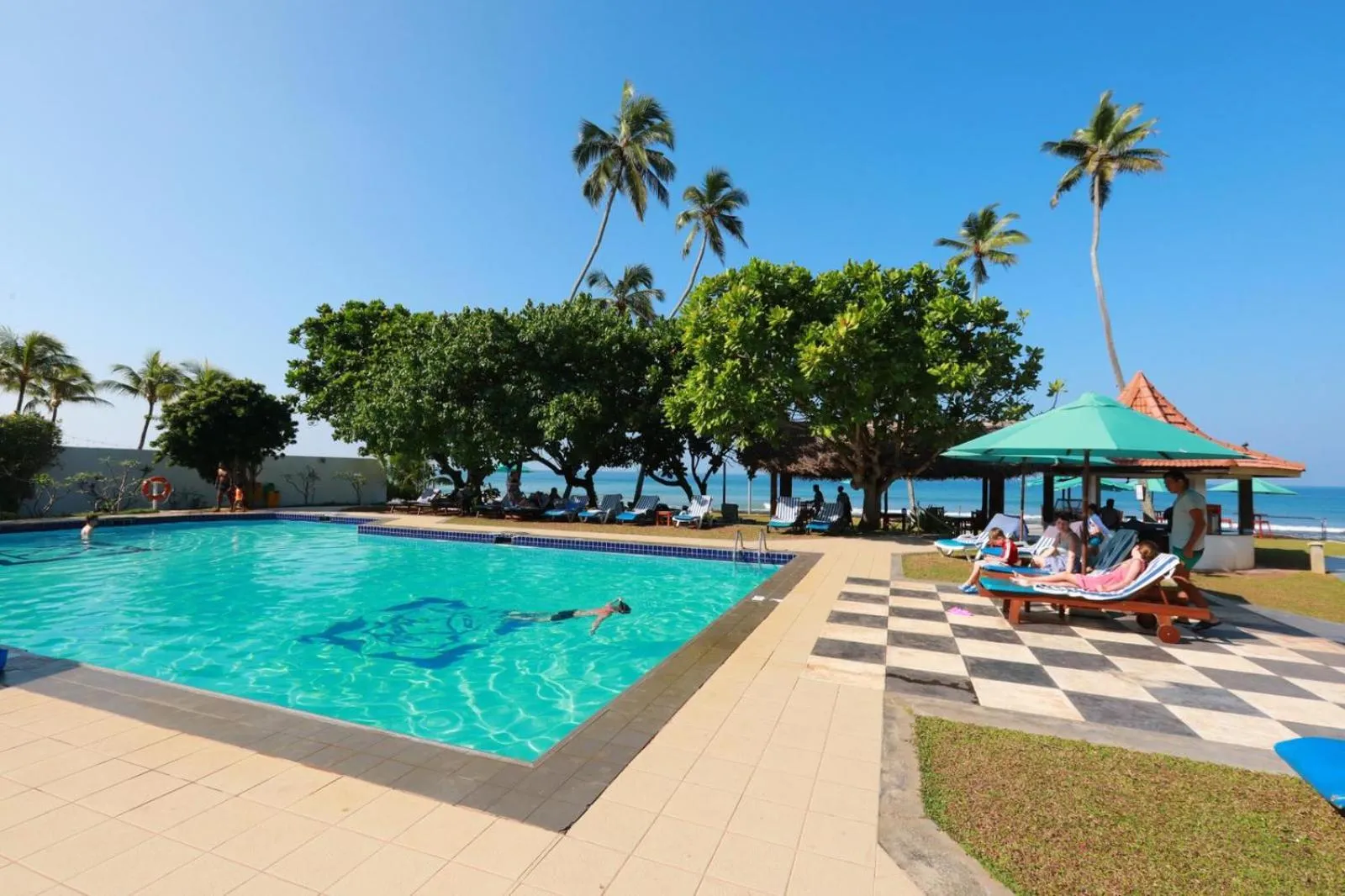 Swimming pool in Hotel Lanka Super Corals