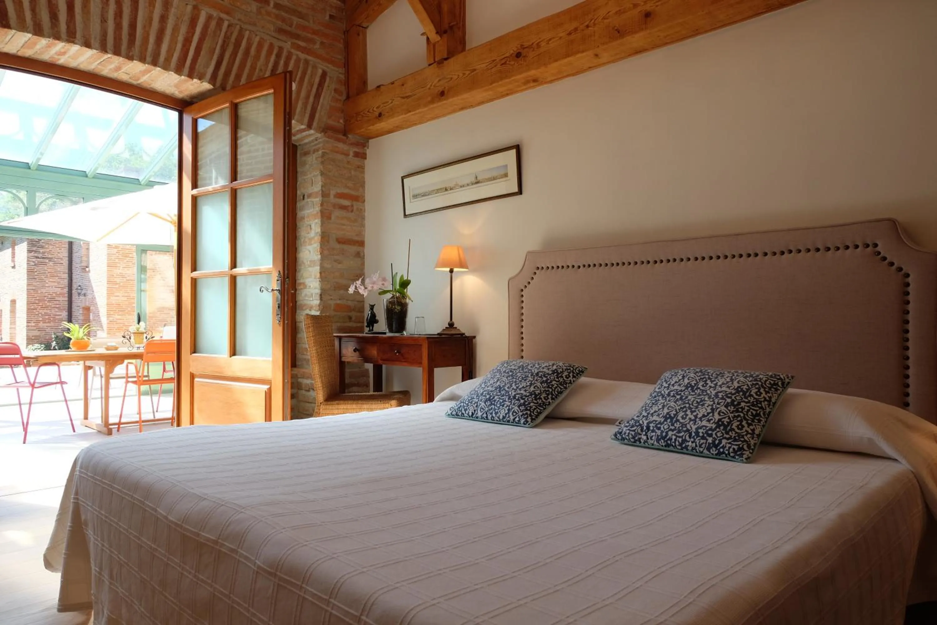 Bed in Le Manoir Saint Clair